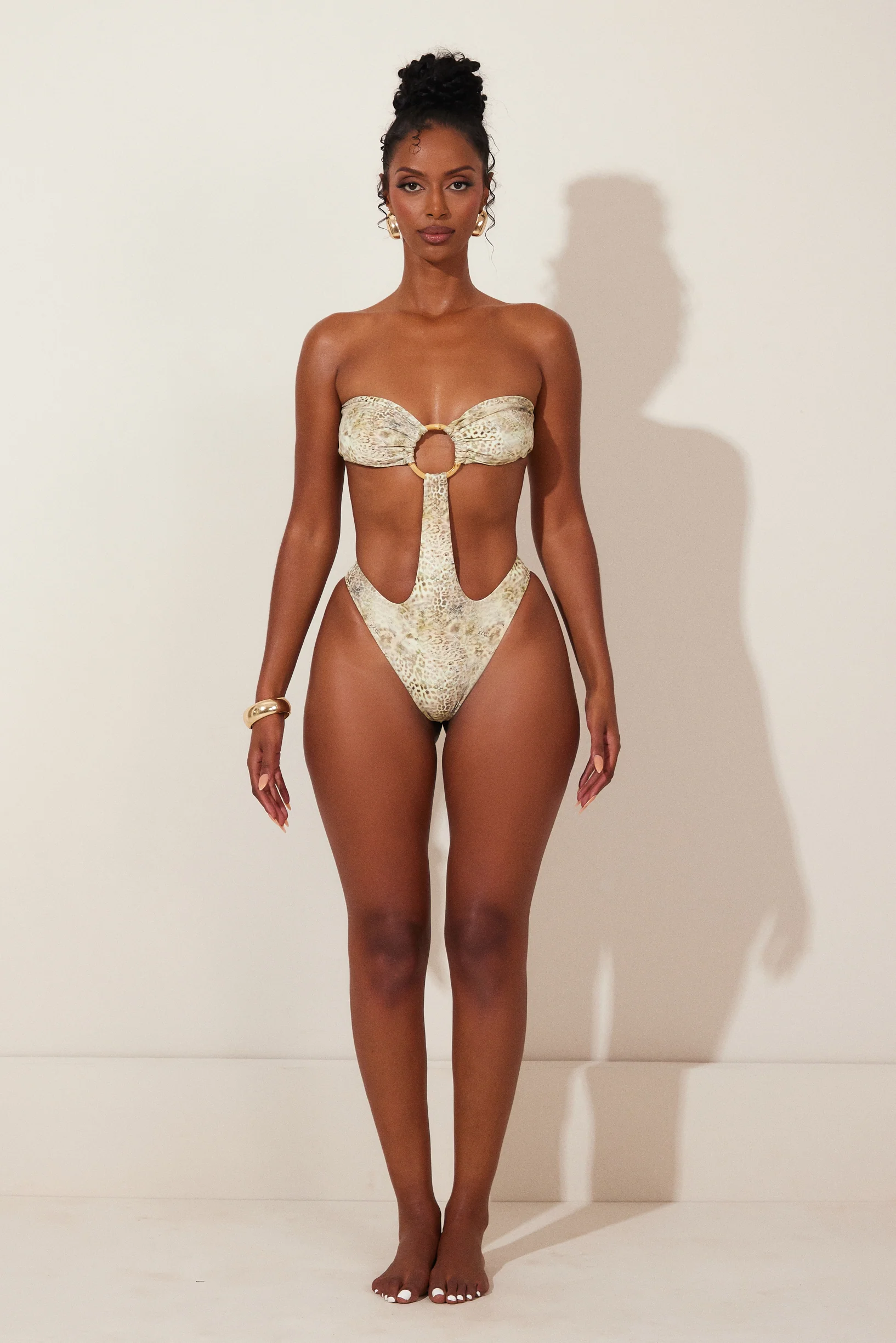 The Tamila Swimsuit in Leopard Print - Image 4
