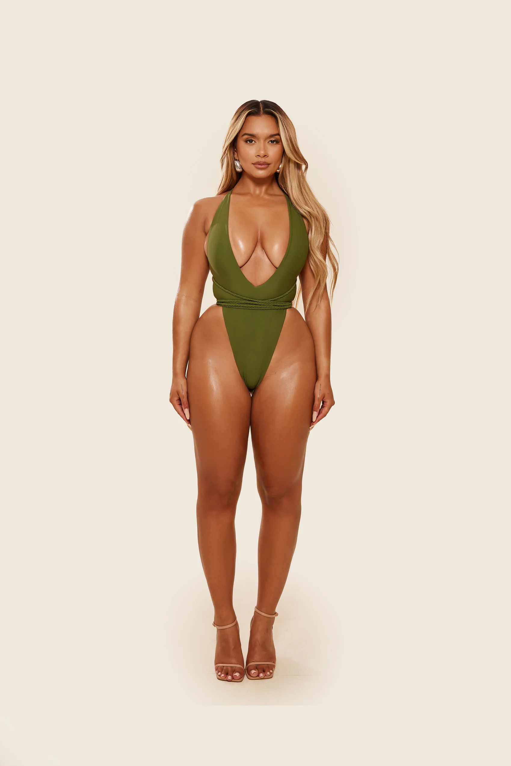 The Fishtail Swim in Olive - Image 7