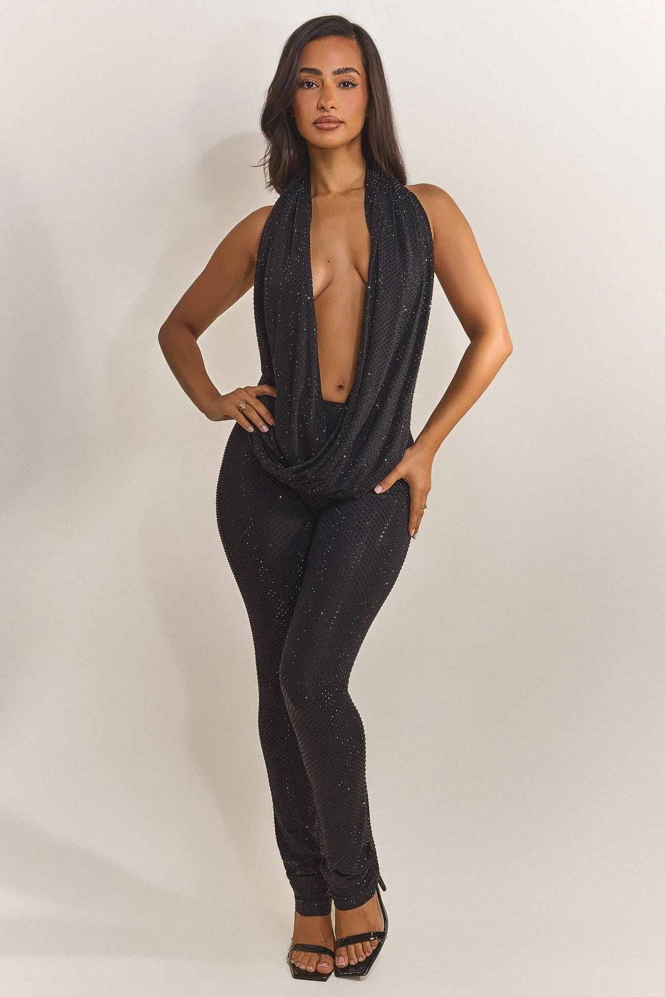 The Leia Top in Black Hotfix - Image 2