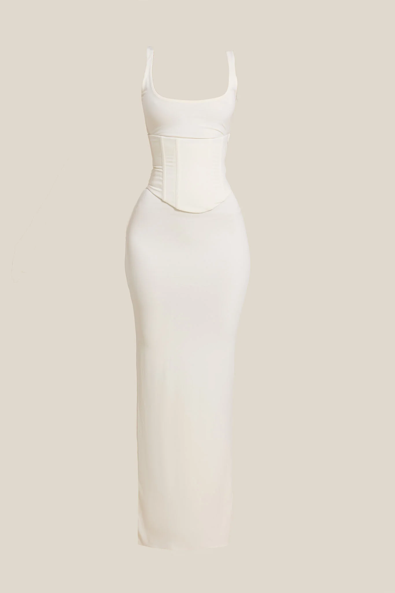 The Sandra Scoop Maxi in Cream - Image 7