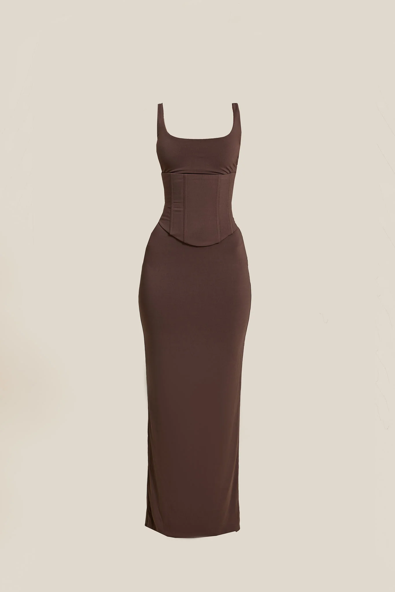 The Sandra Scoop Maxi in Brown - Image 6