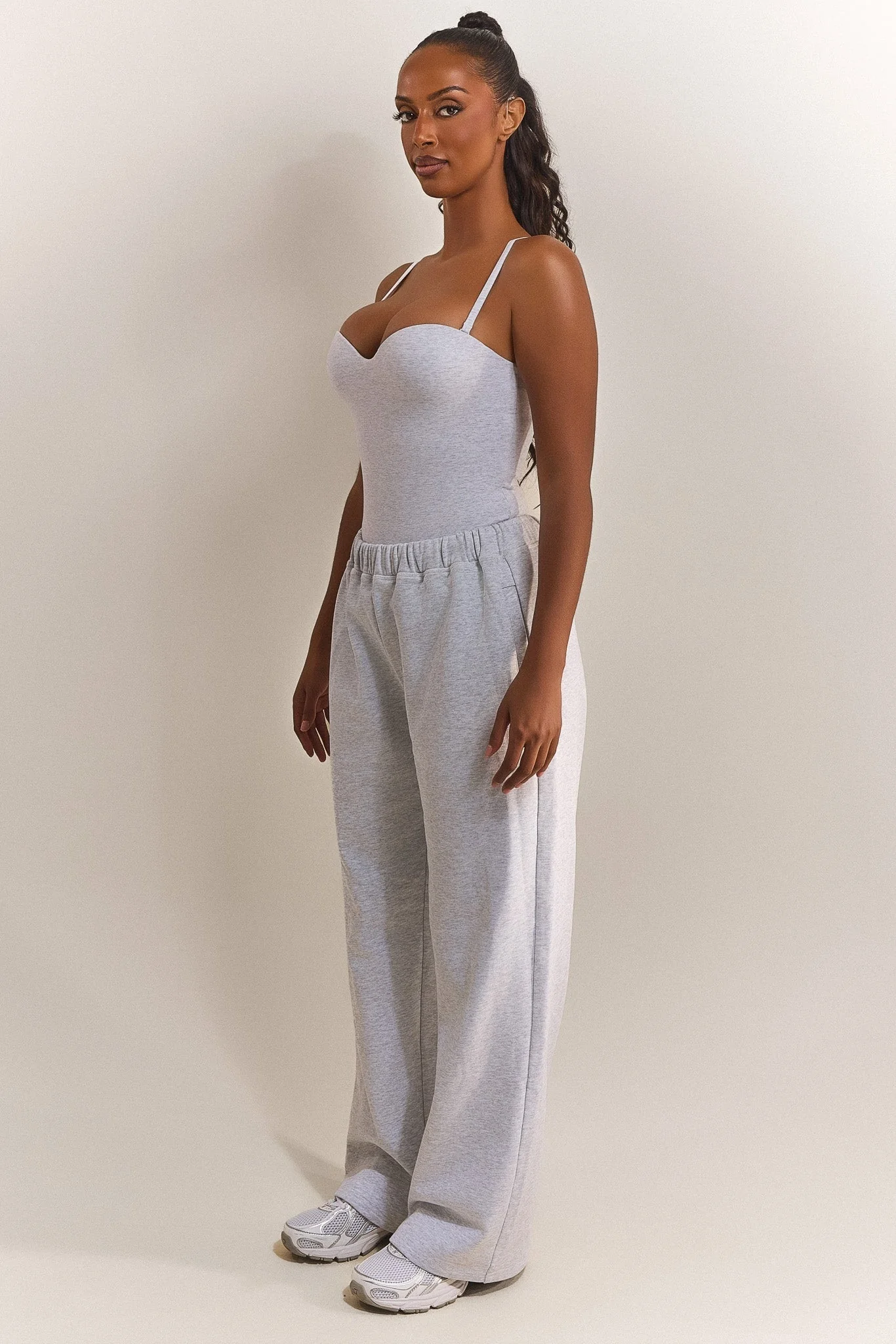 The Basic Jogger in Grey Marl - Image 3