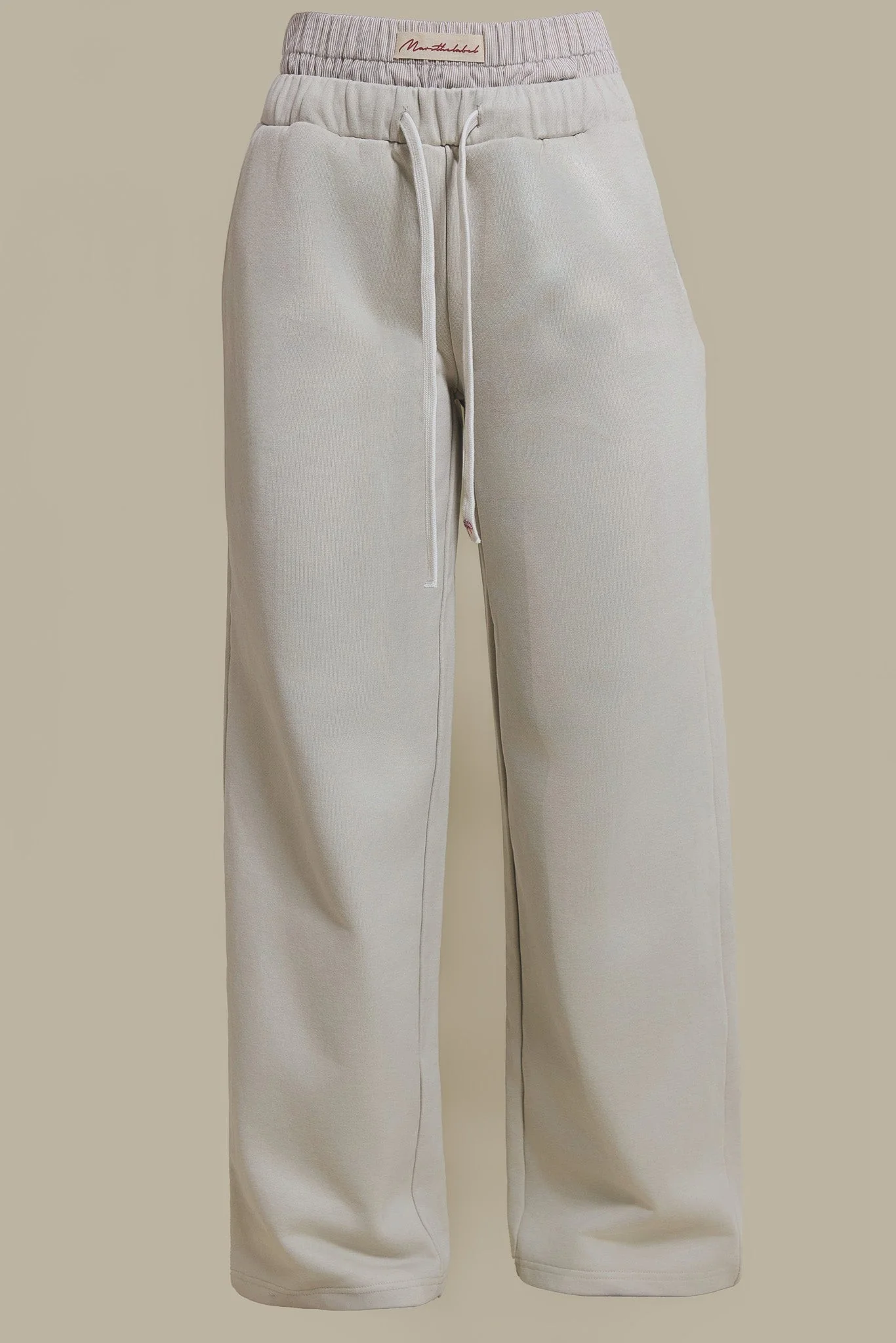 The Boxer Wide-Leg Joggers in Beige - Image 6