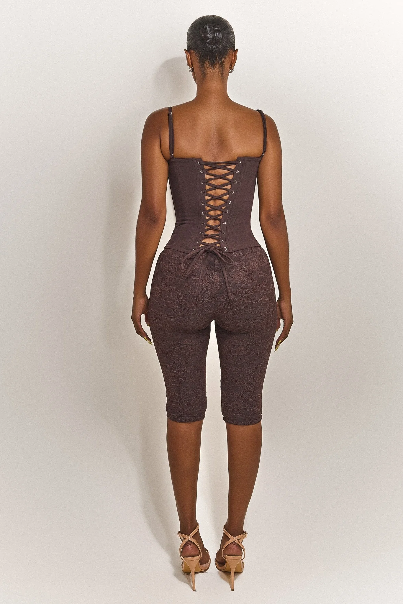The Brielle Capri Bottoms in Brown - Image 10