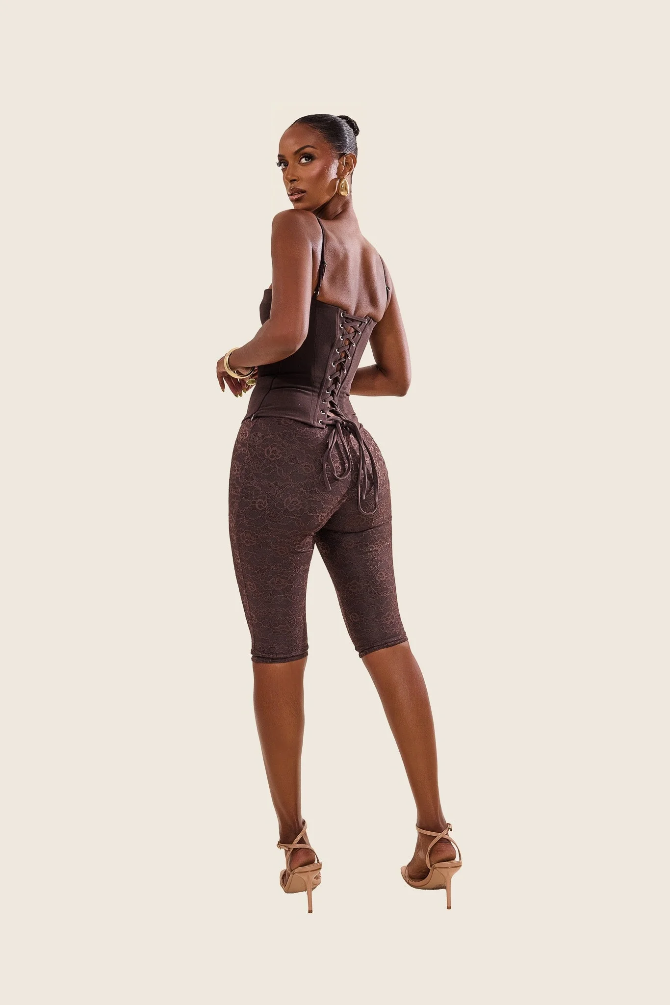 The Brielle Capri Bottoms in Brown - Image 12