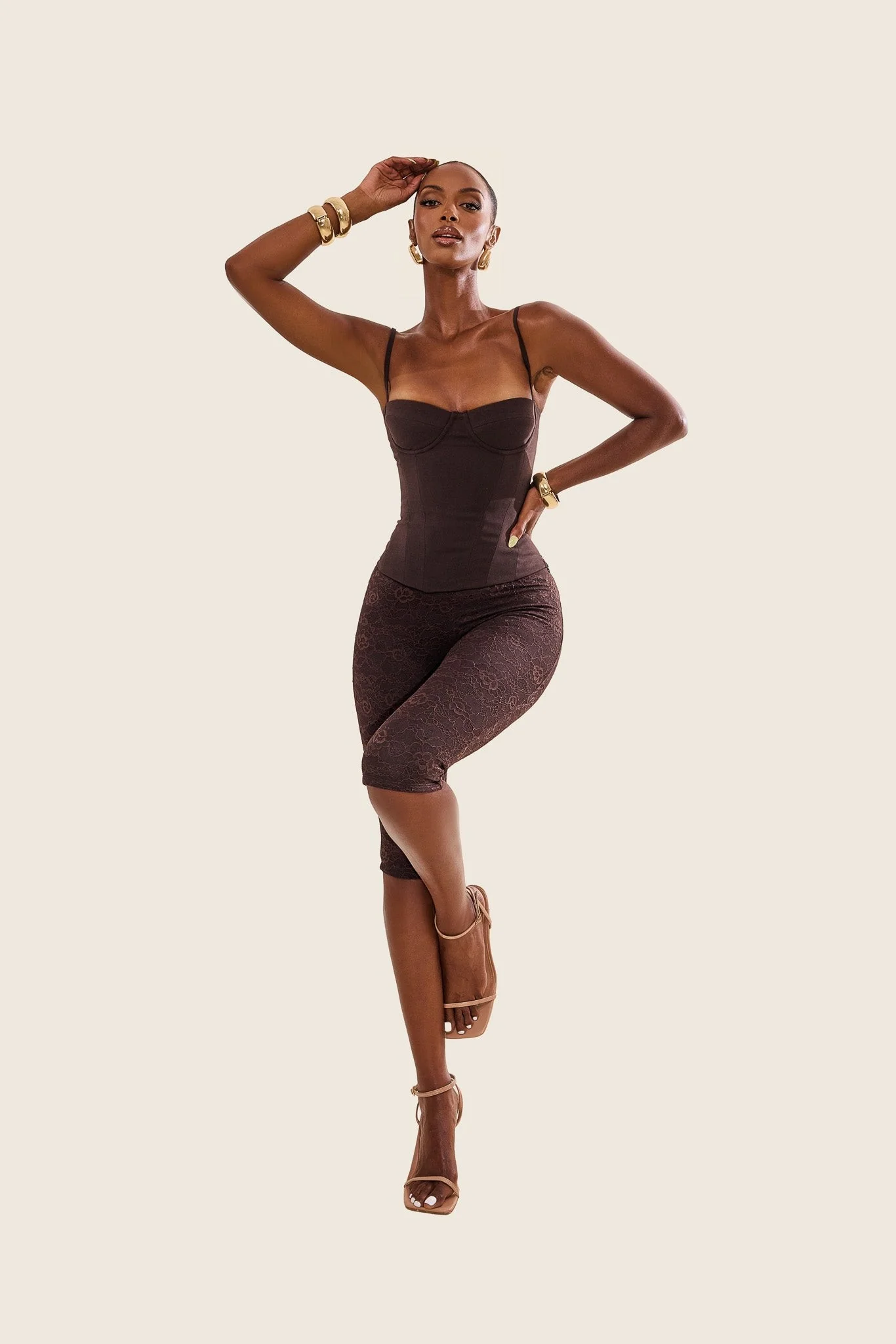 The Brielle Capri Bottoms in Brown - Image 13