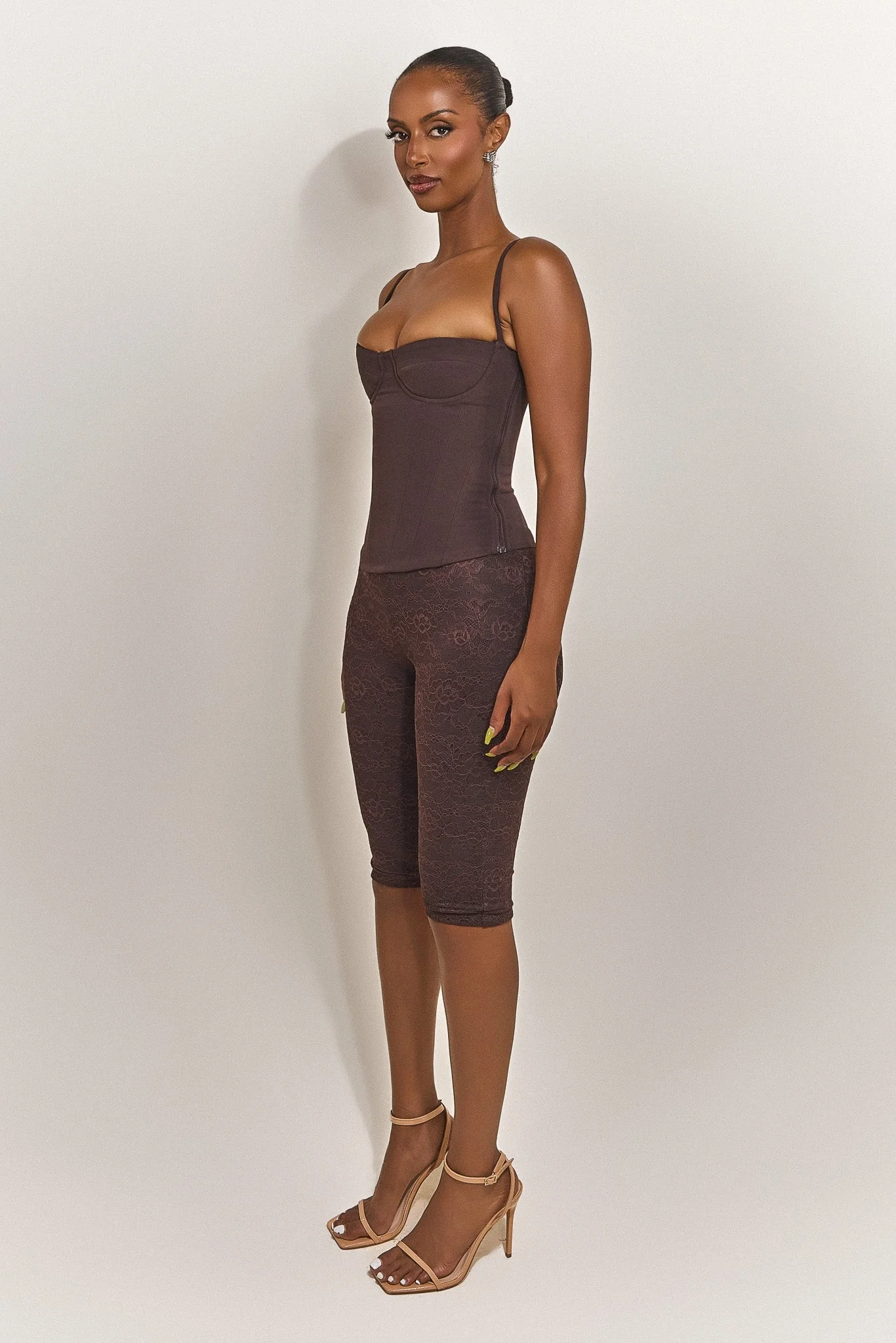 The Brielle Capri Bottoms in Brown - Image 9