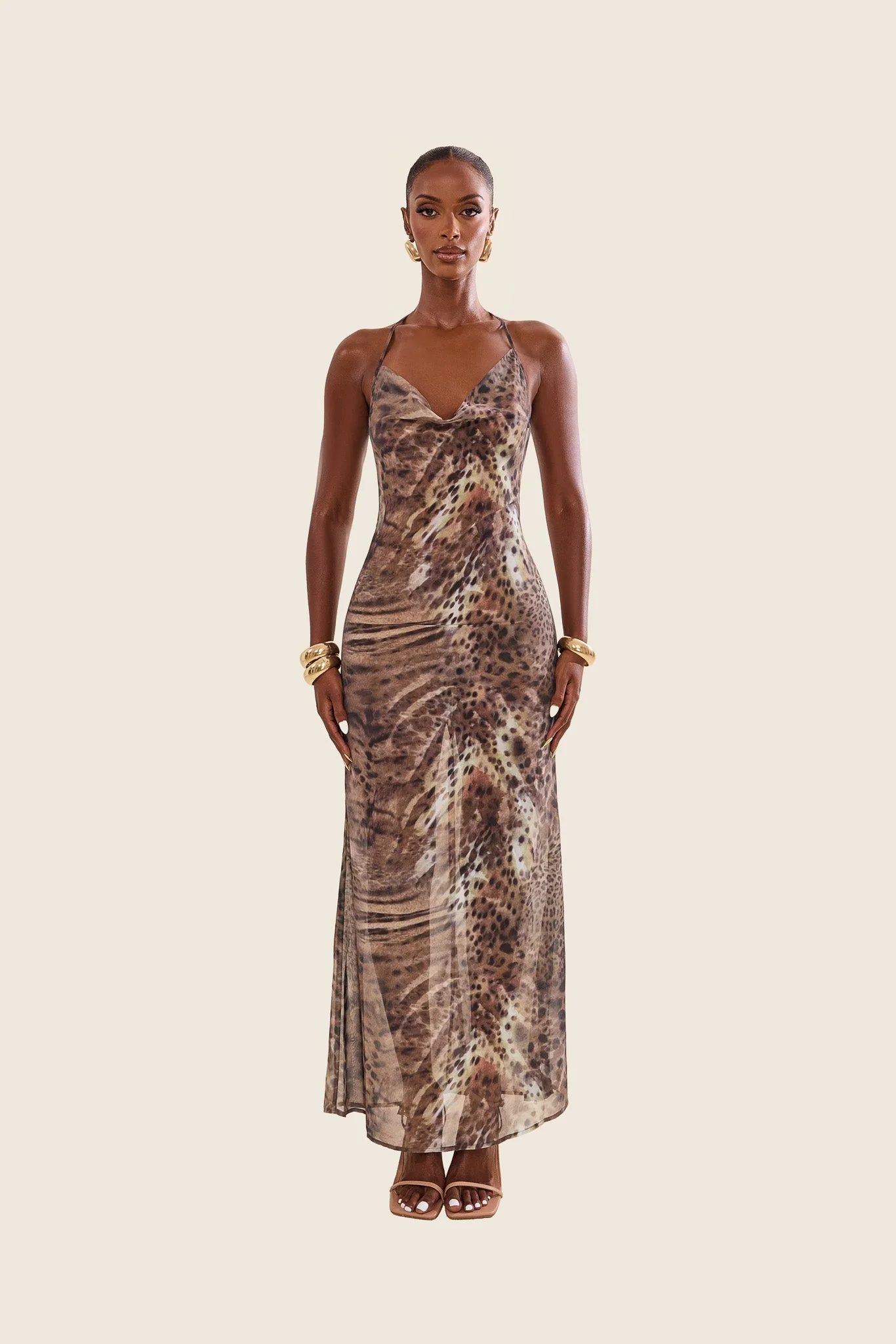 The Aayla Maxi in Animal Print - Image 2