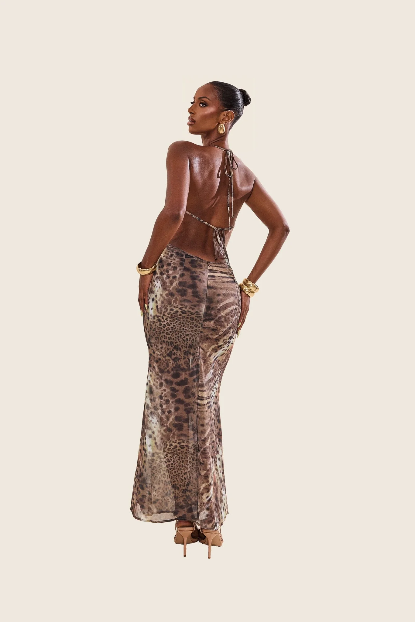 The Aayla Maxi in Animal Print - Image 4