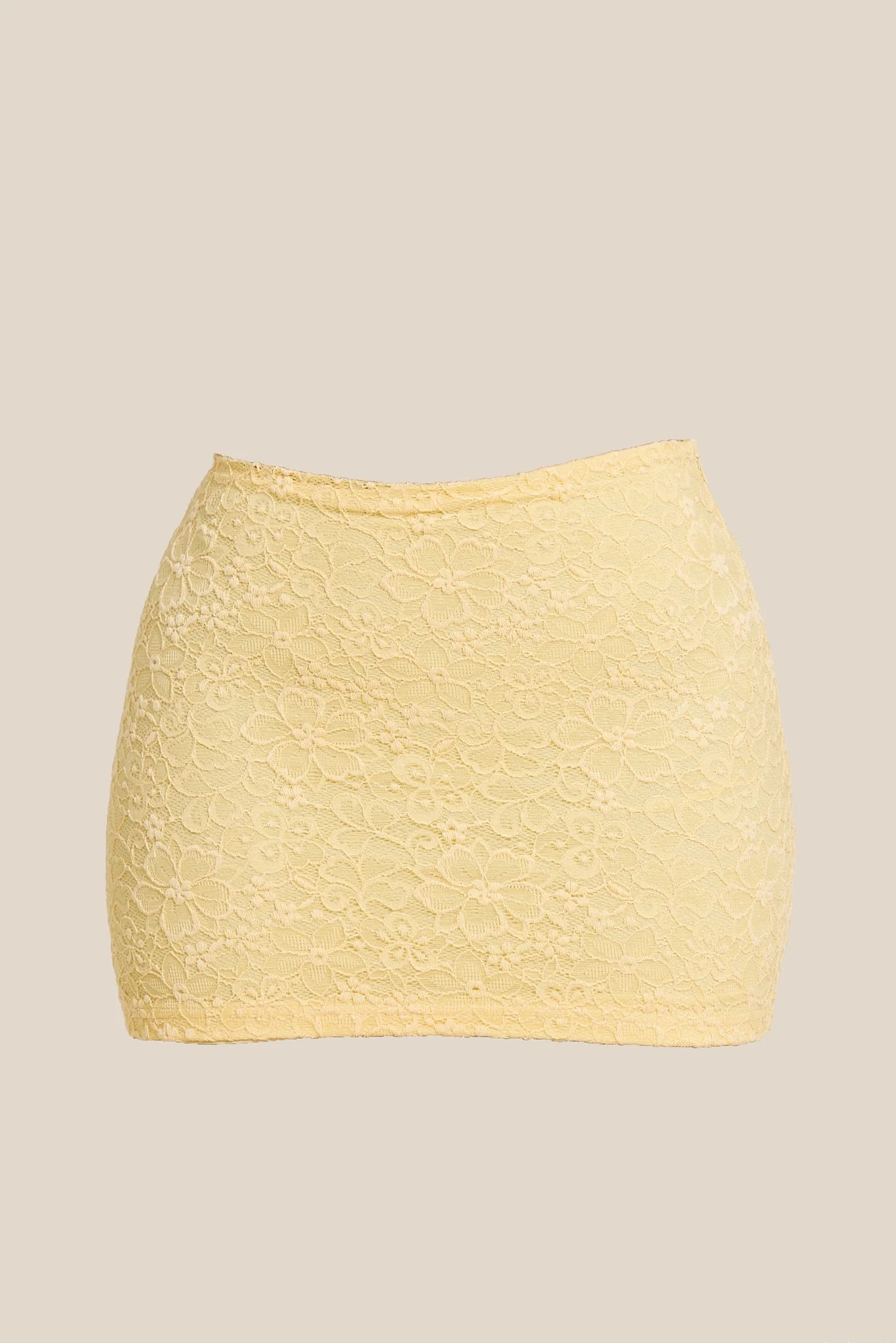 The Cinched Lace Corset Mini Set in Yellow - Image 9