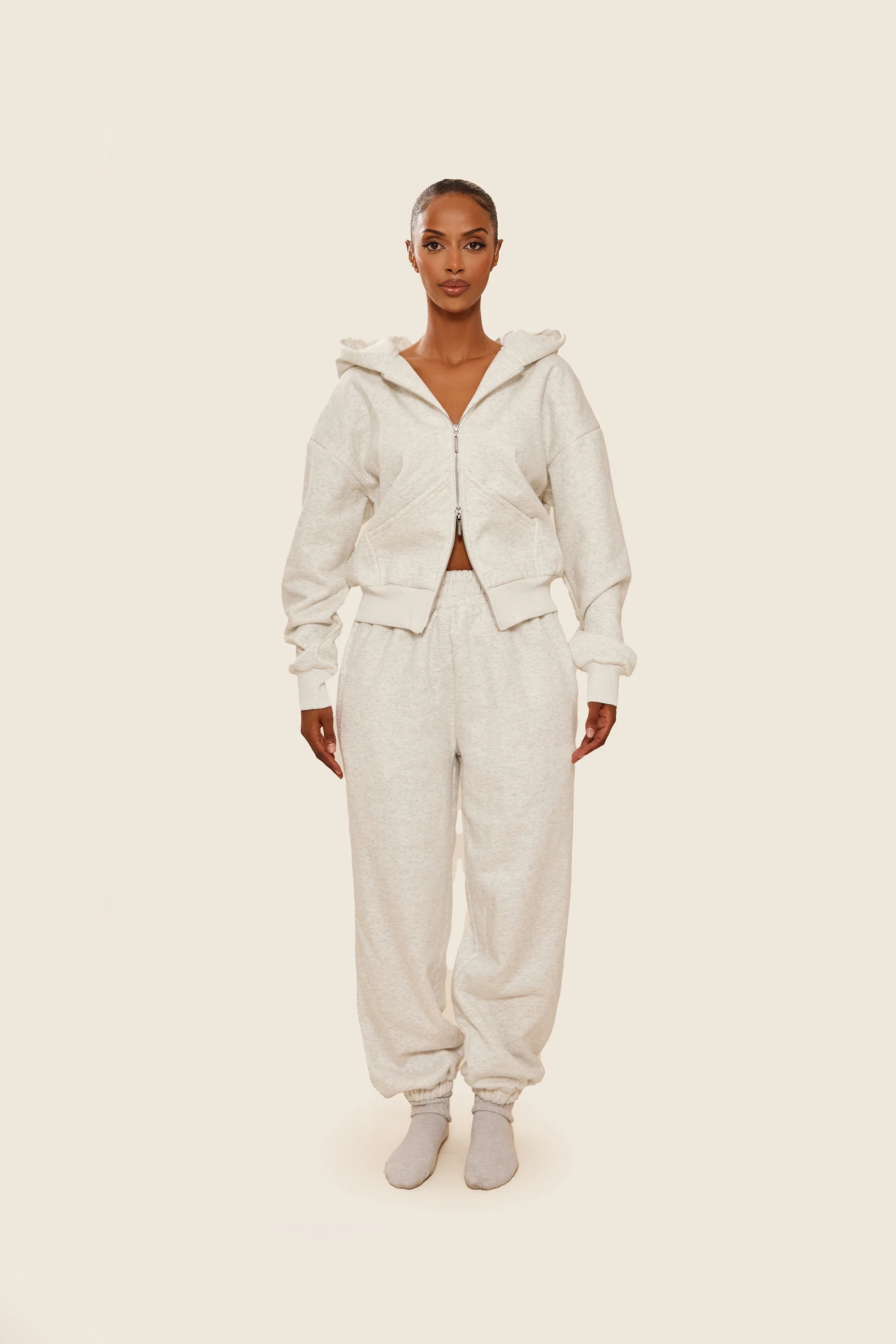 The Classics Cuffed Joggers in Grey Marl - Image 7