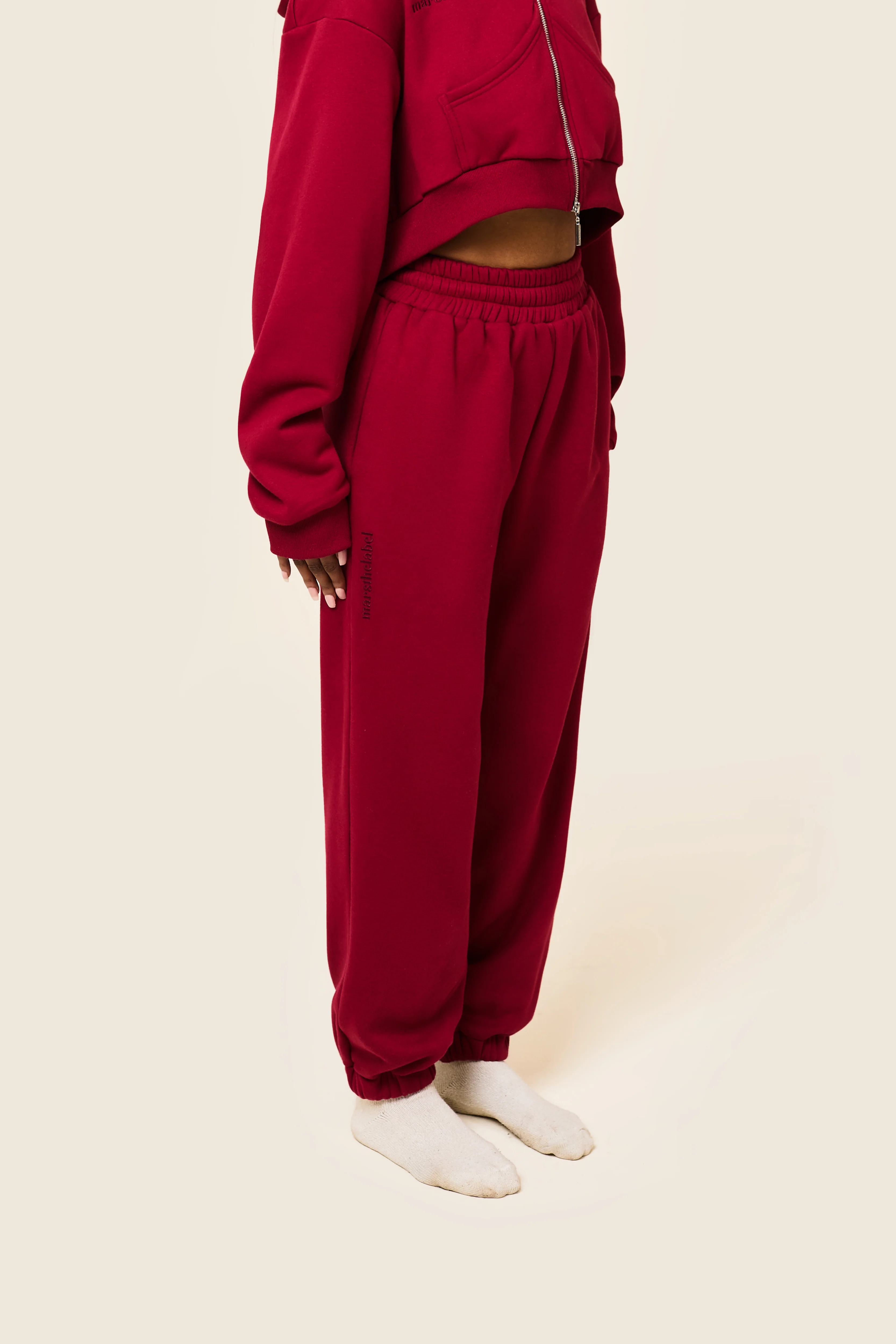 The Classics Cuffed Joggers in Red - Image 4