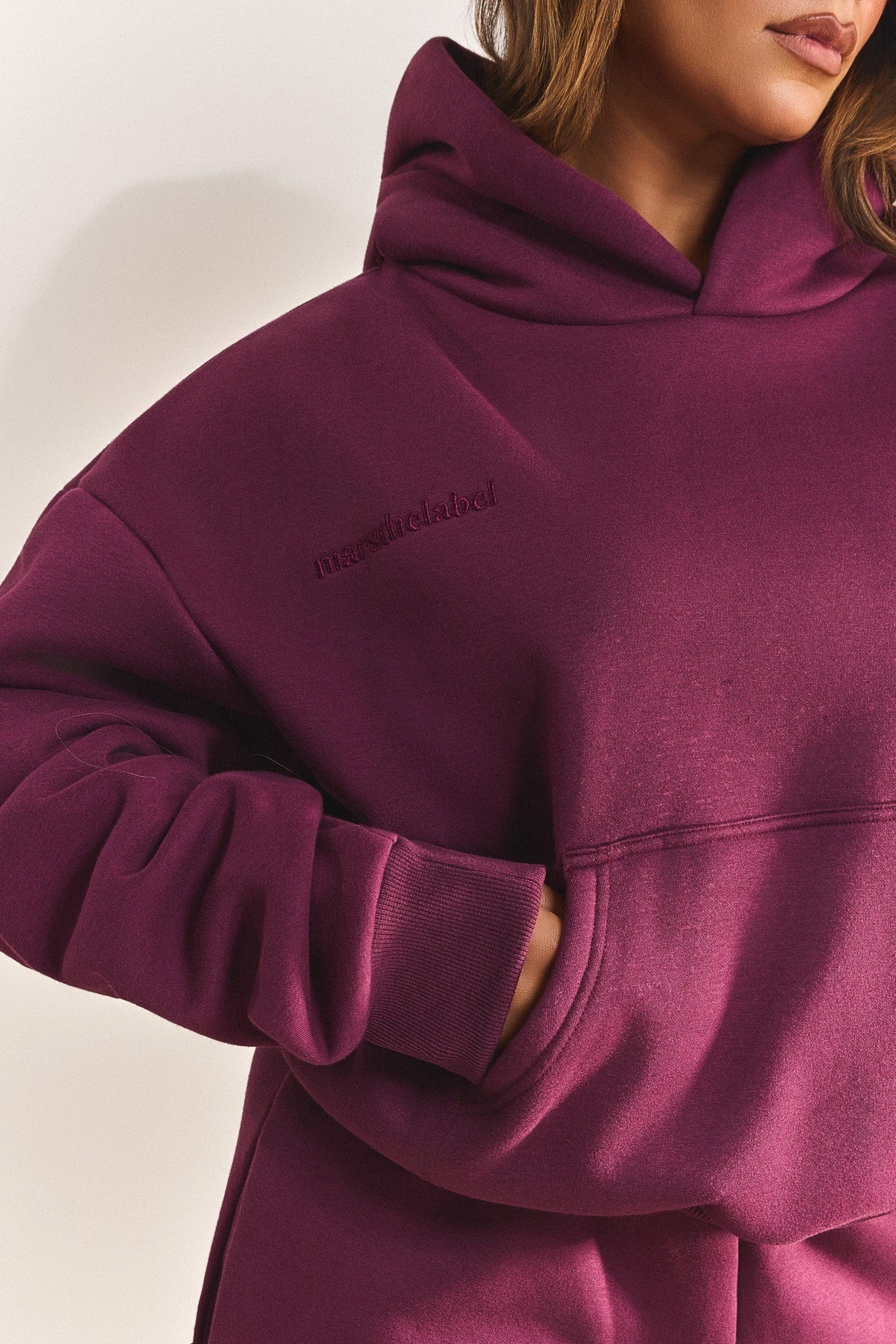 The Classics Hoodie in Plum - Image 5