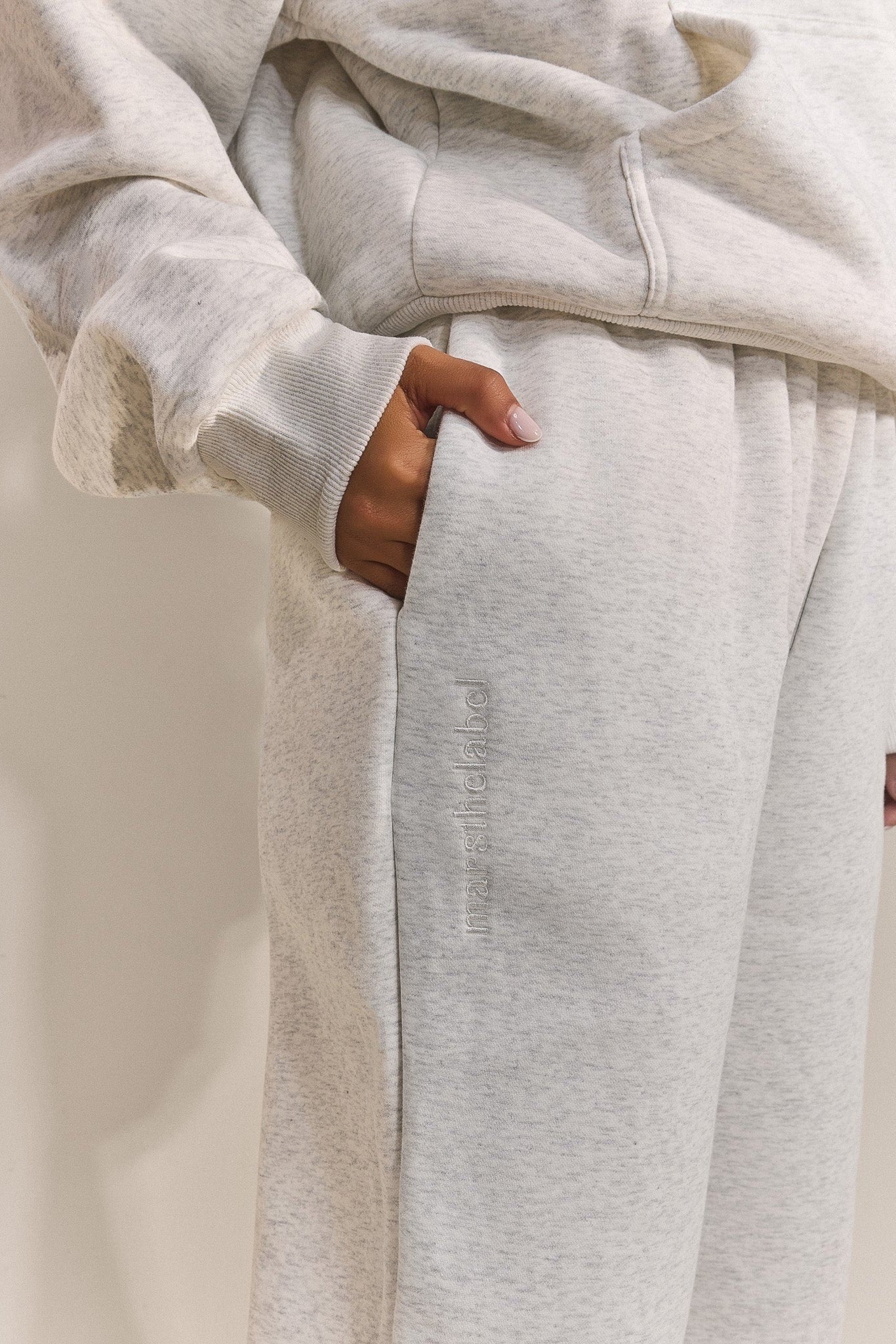 The Classics Joggers in Grey Marl - Image 3