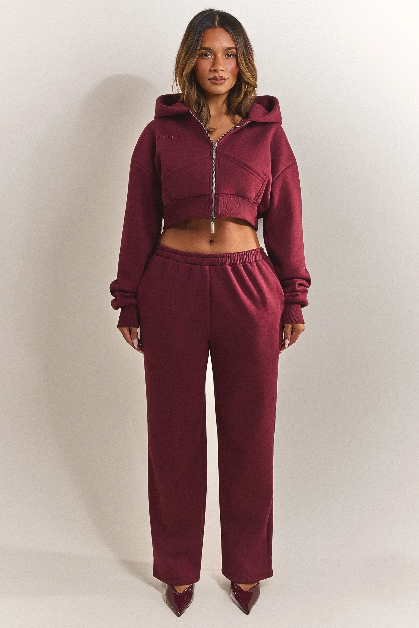 The Classics Joggers in Wine - Image 2