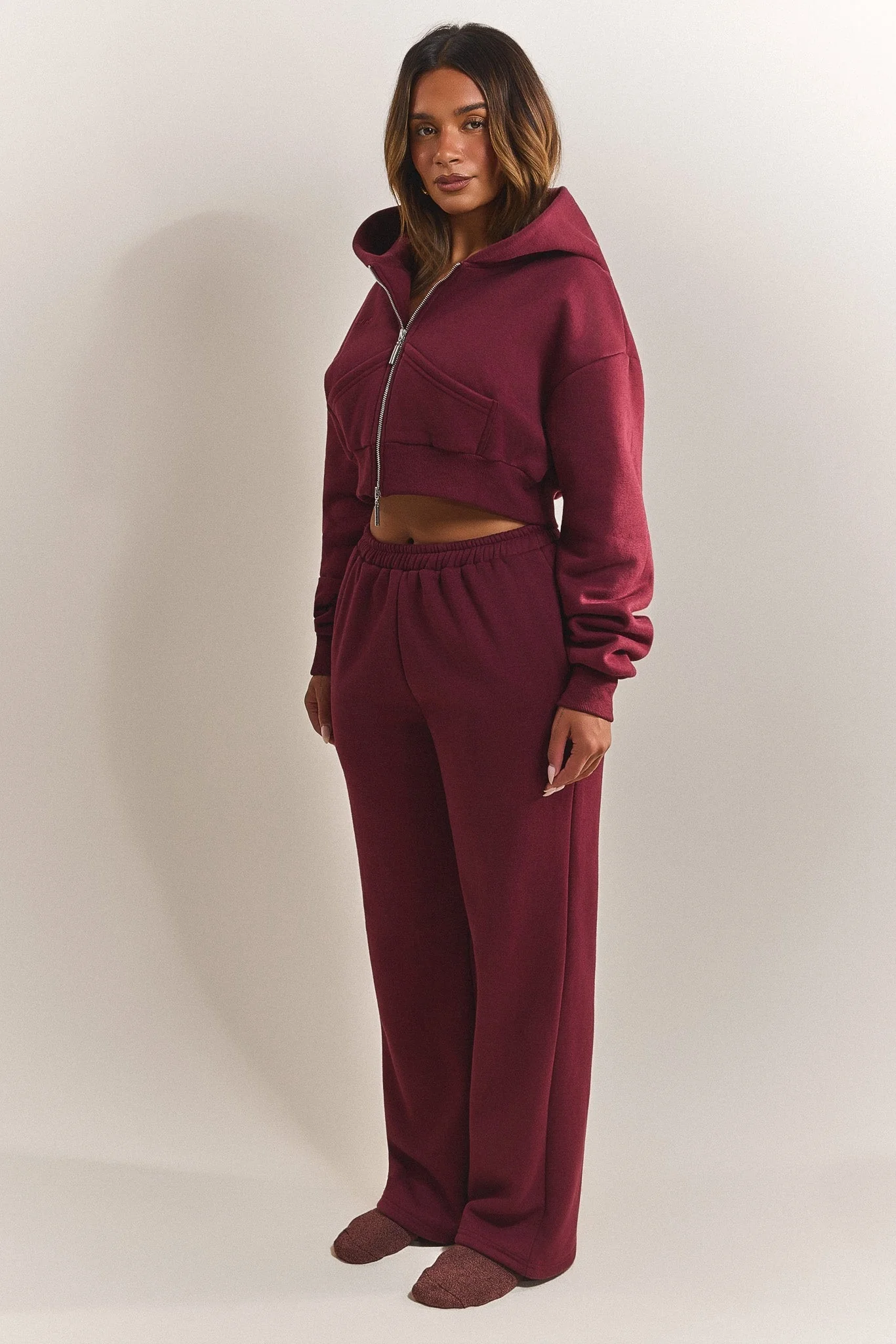 The Classics Joggers in Wine - Image 4