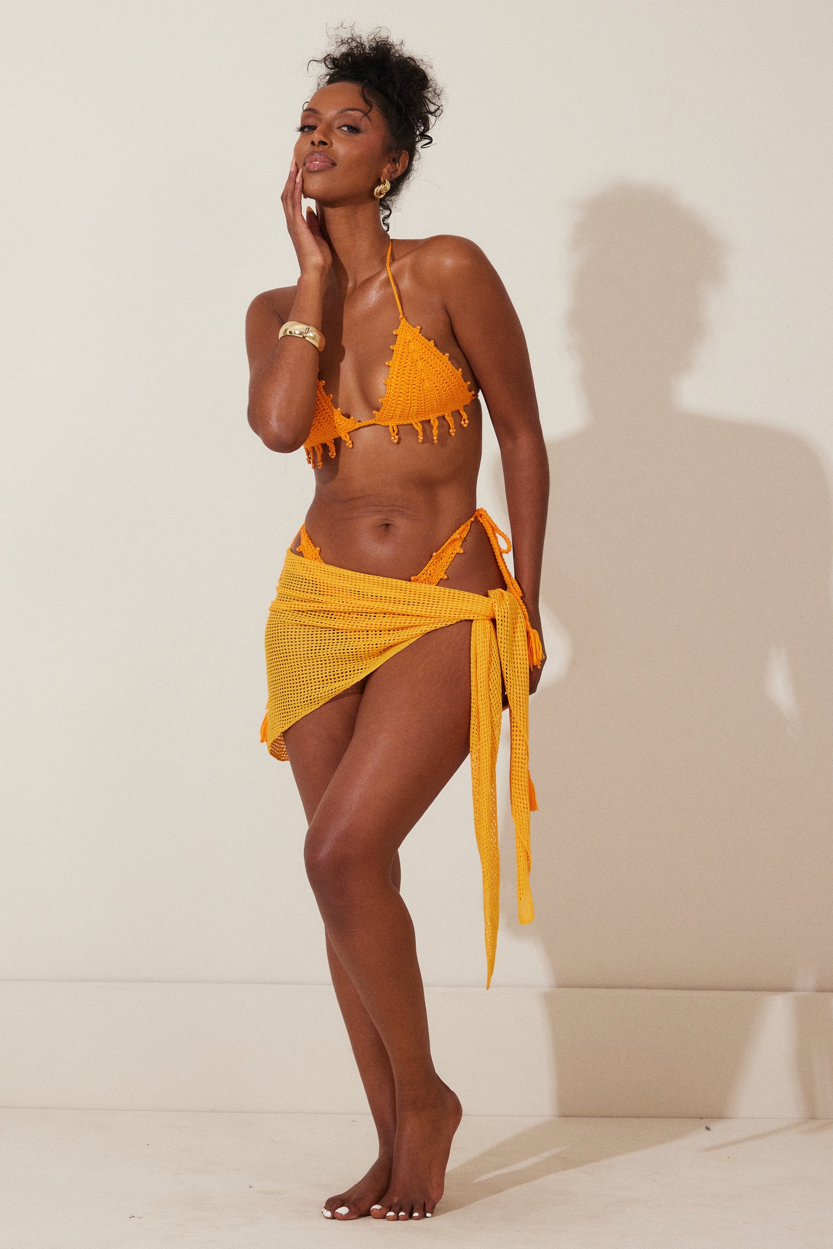 The Crochet Sarong in Orange_ - Image 7