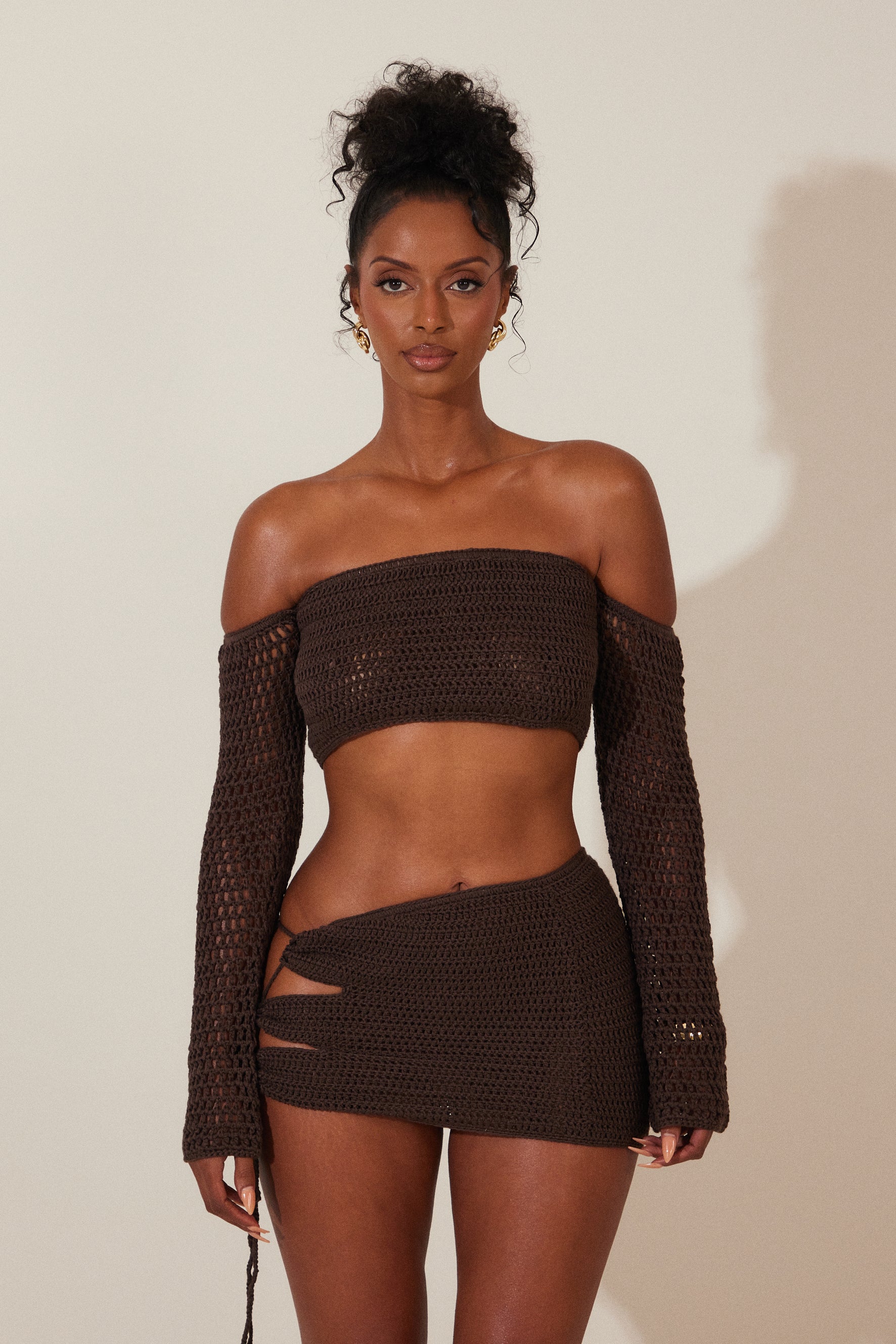 The Crochet Set in Brown_ - Image 2