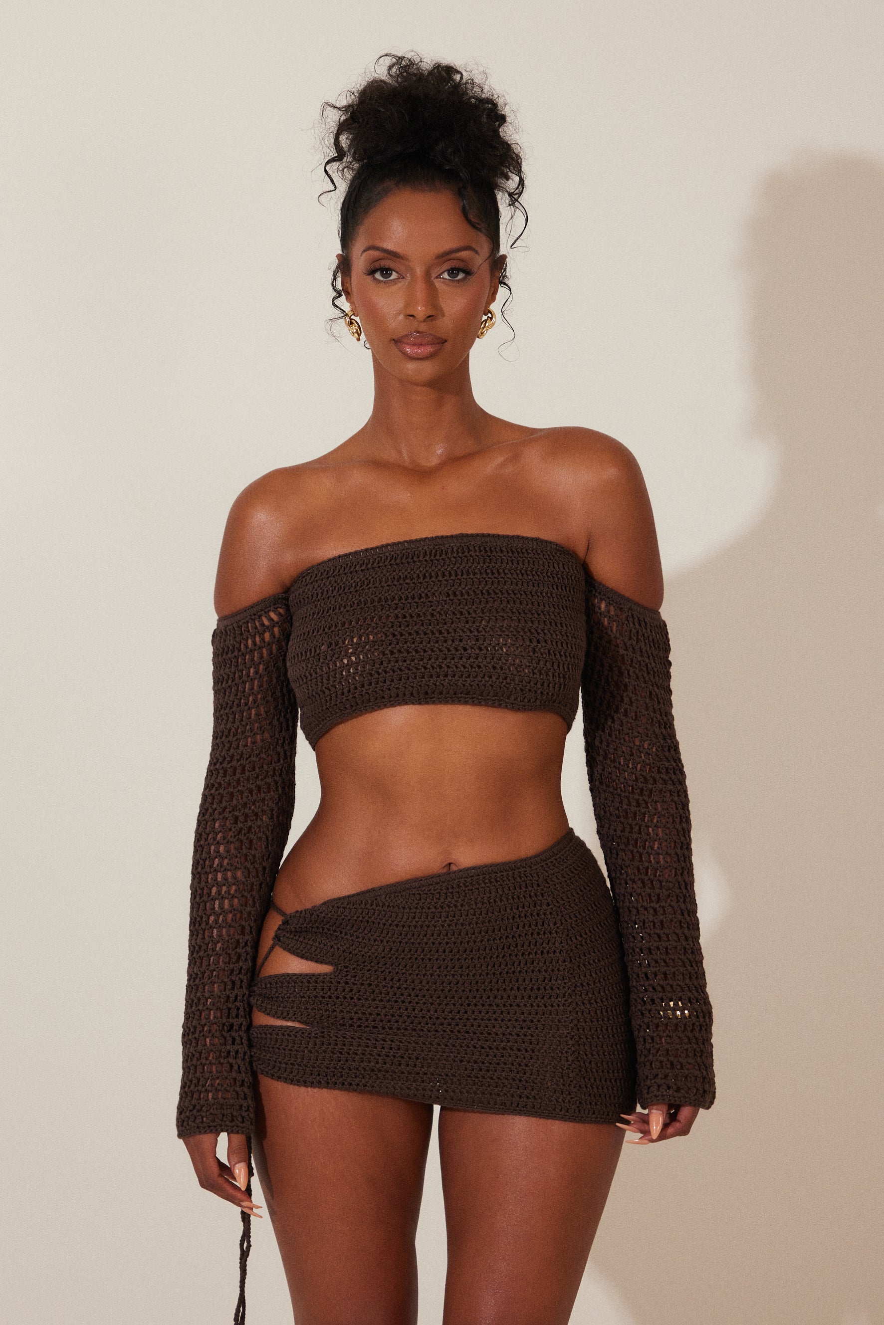 The Crochet Set in Brown_ - Image 3
