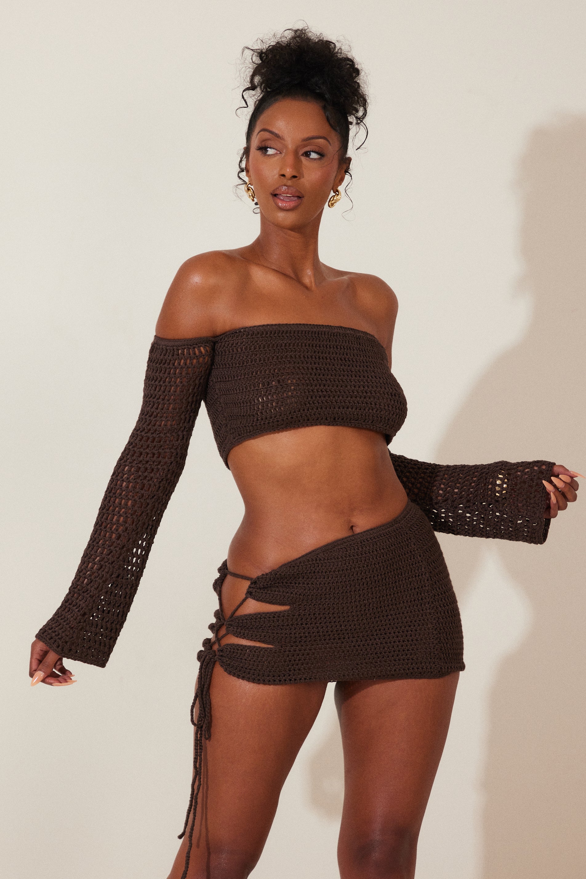The Crochet Set in Brown_ - Image 7