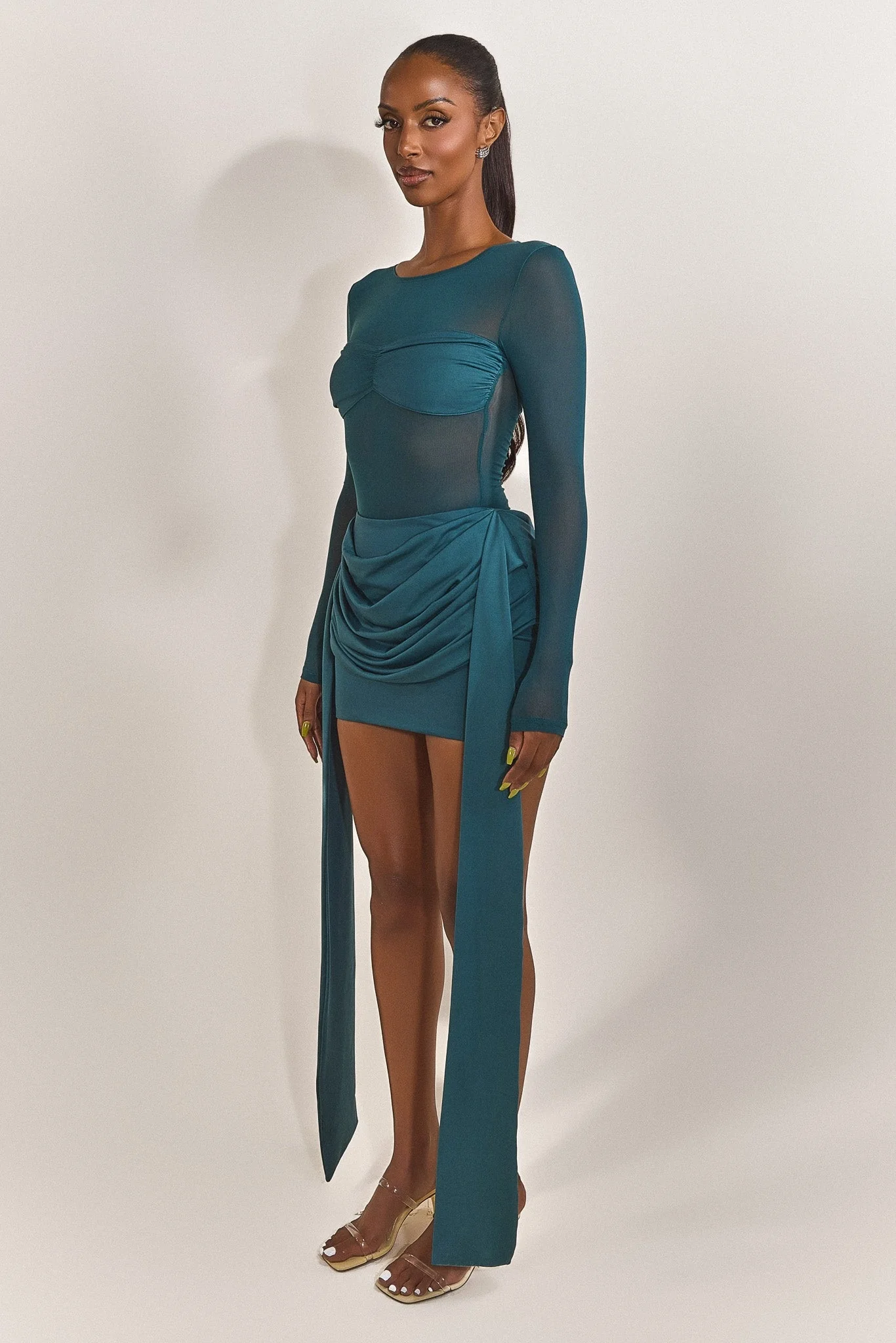 The Yara Skirt in Teal - Image 11