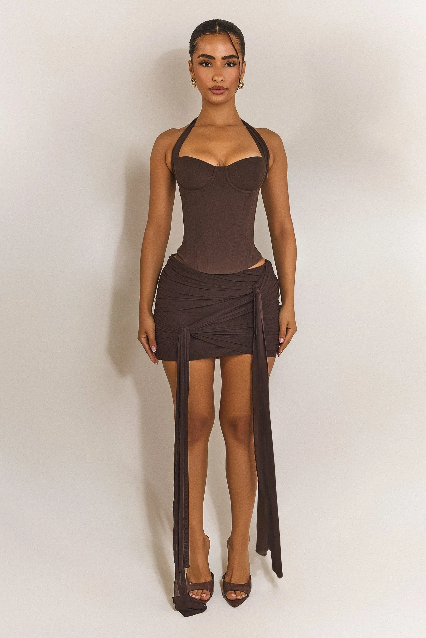 The Zadie Skirt in Brown - Image 7
