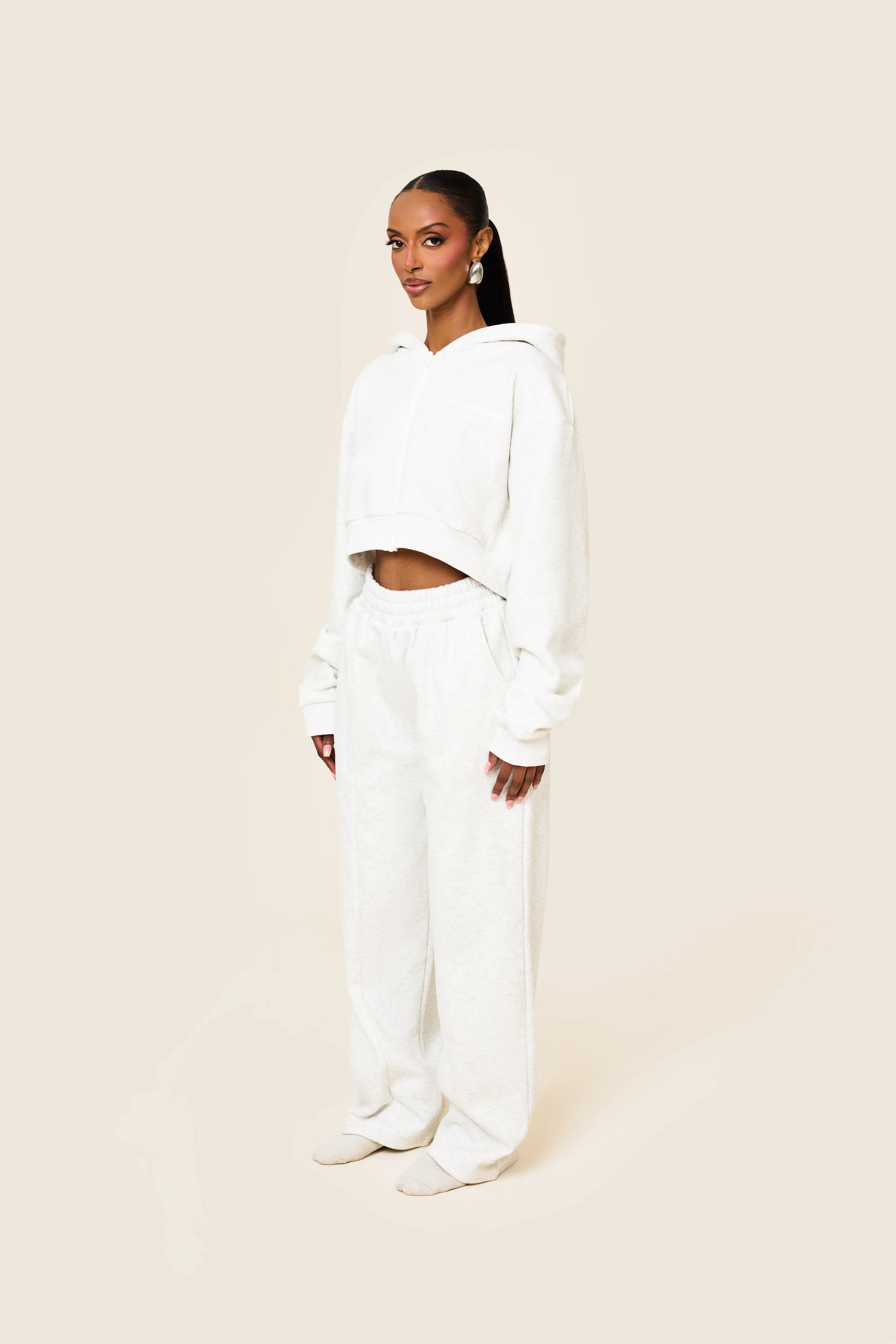 The Essentials Joggers in Marl Grey - Image 6