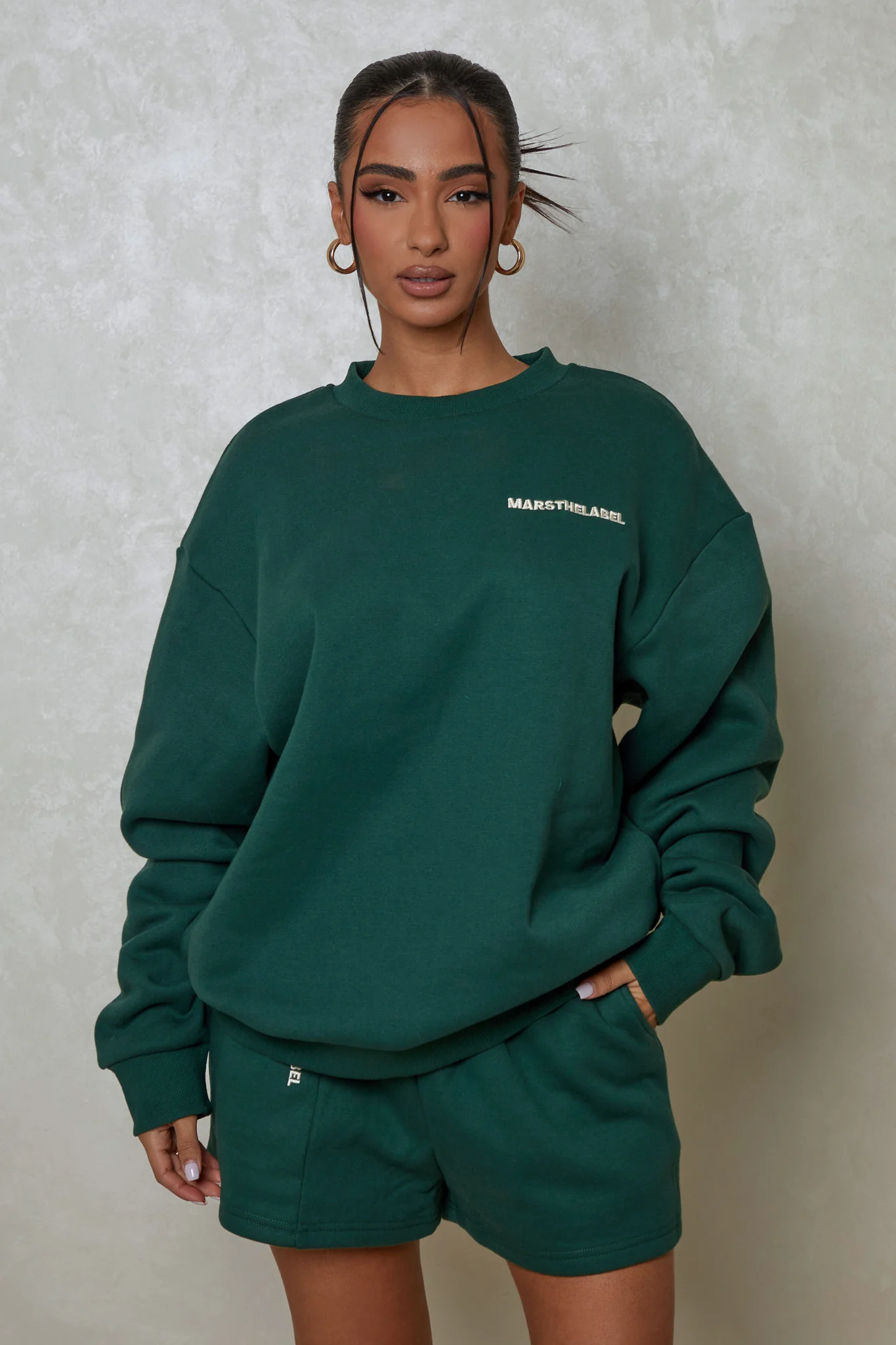 The Essentials Sweater in Forest Green - Image 4