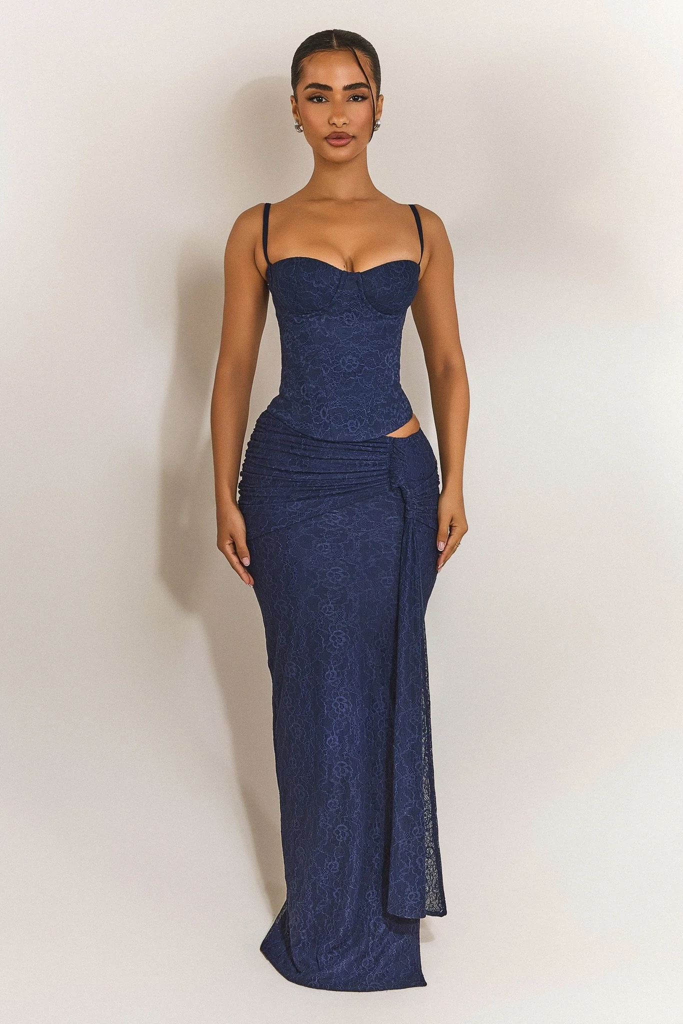 The Lexi Corset in Navy Blue - Image 4