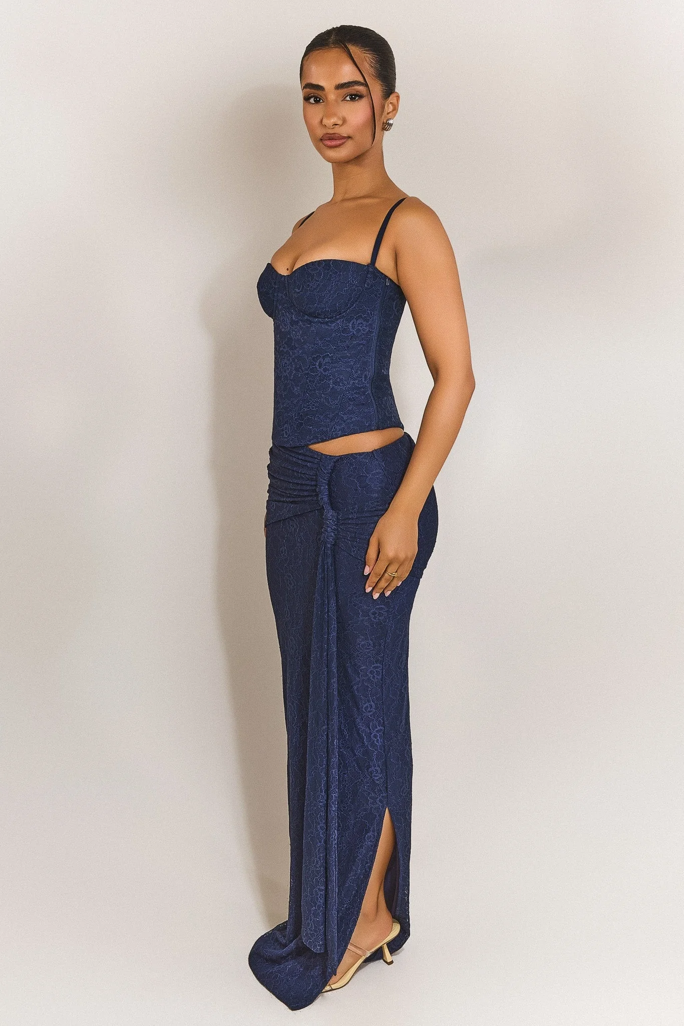 The Lexi Corset in Navy Blue - Image 5