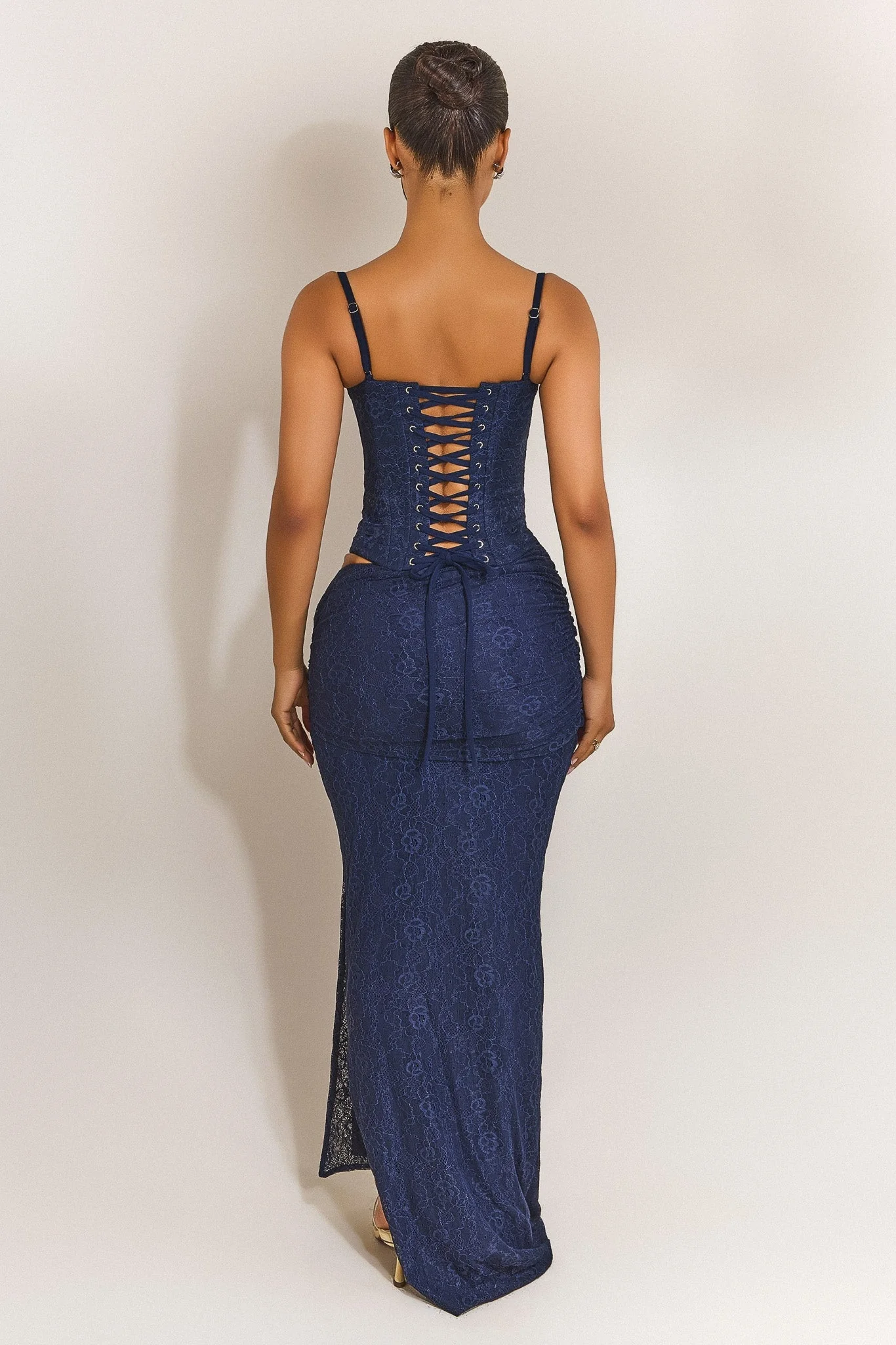 The Lexi Corset in Navy Blue - Image 6