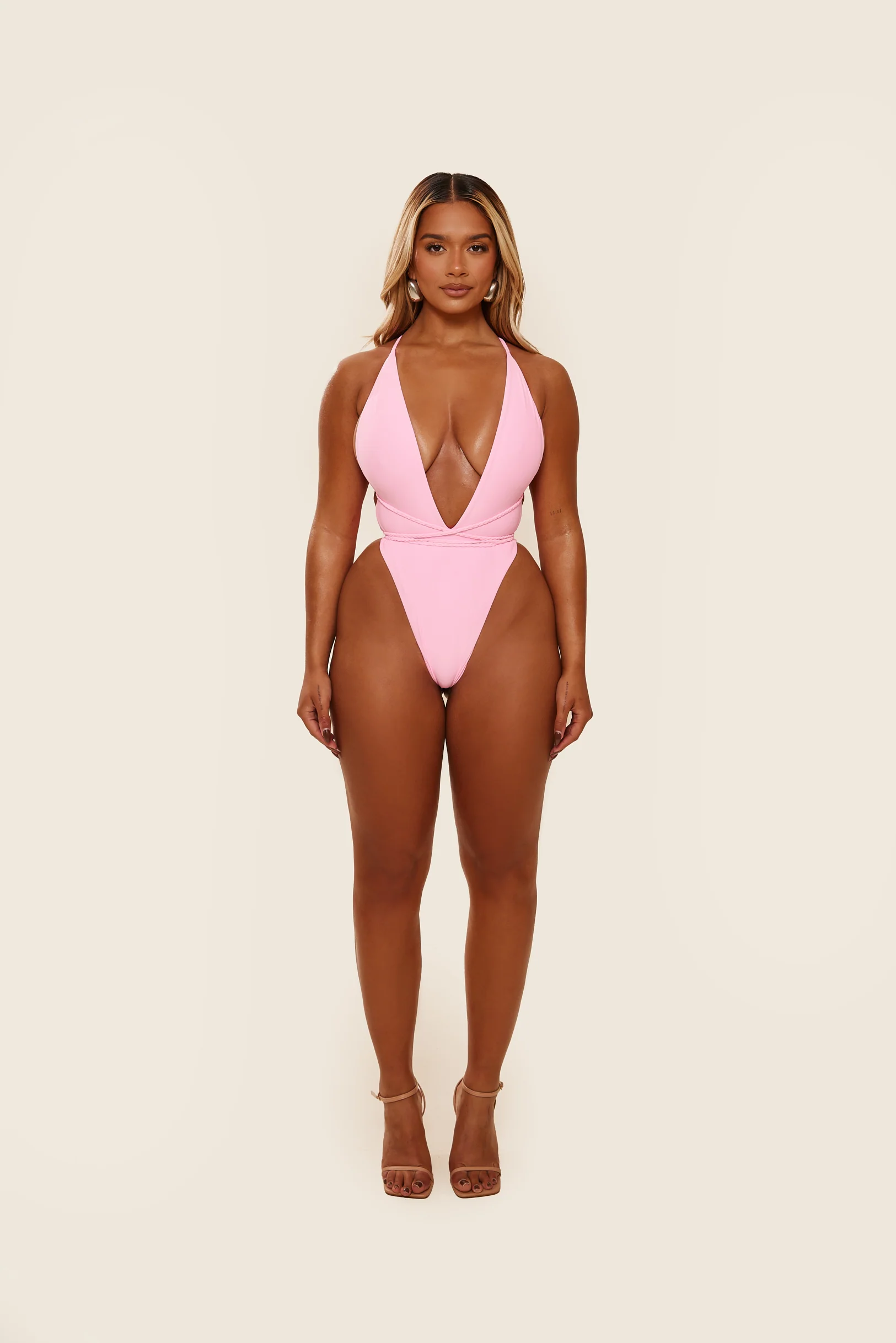 The Fishtail Swim in Baby Pink - Image 2