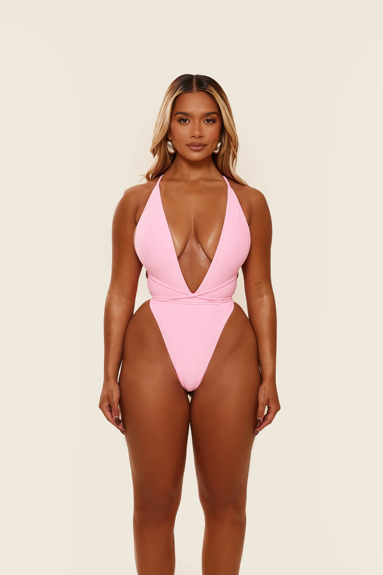 The Fishtail Swim in Baby Pink - Image 3