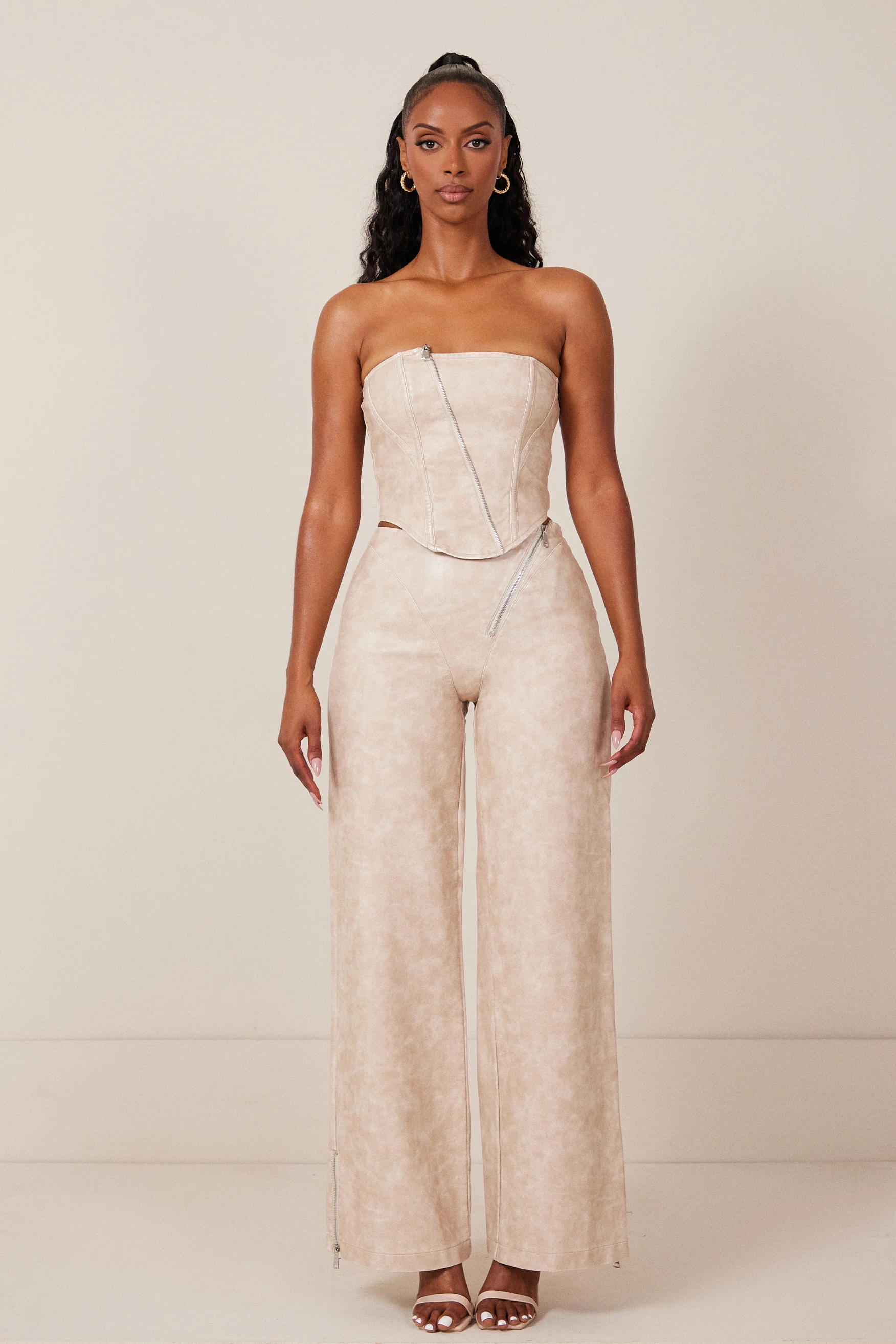 The Georgina Set Trousers in Cream - Image 2