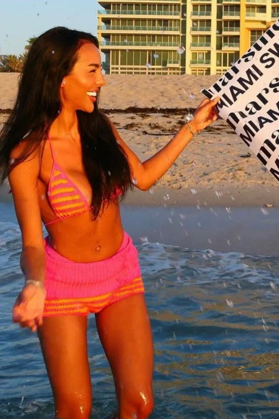 The Guerda Shorts in Pink and Orange