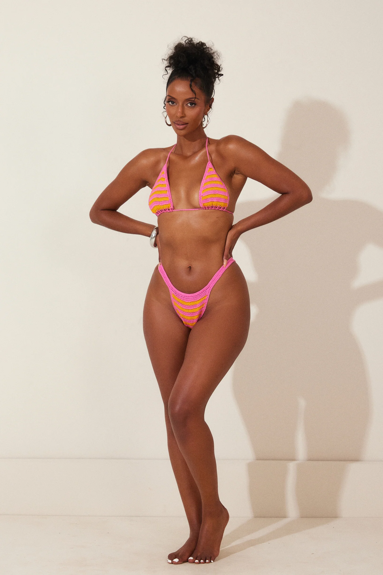 The Guerda Shorts in Pink and Orange - Image 12