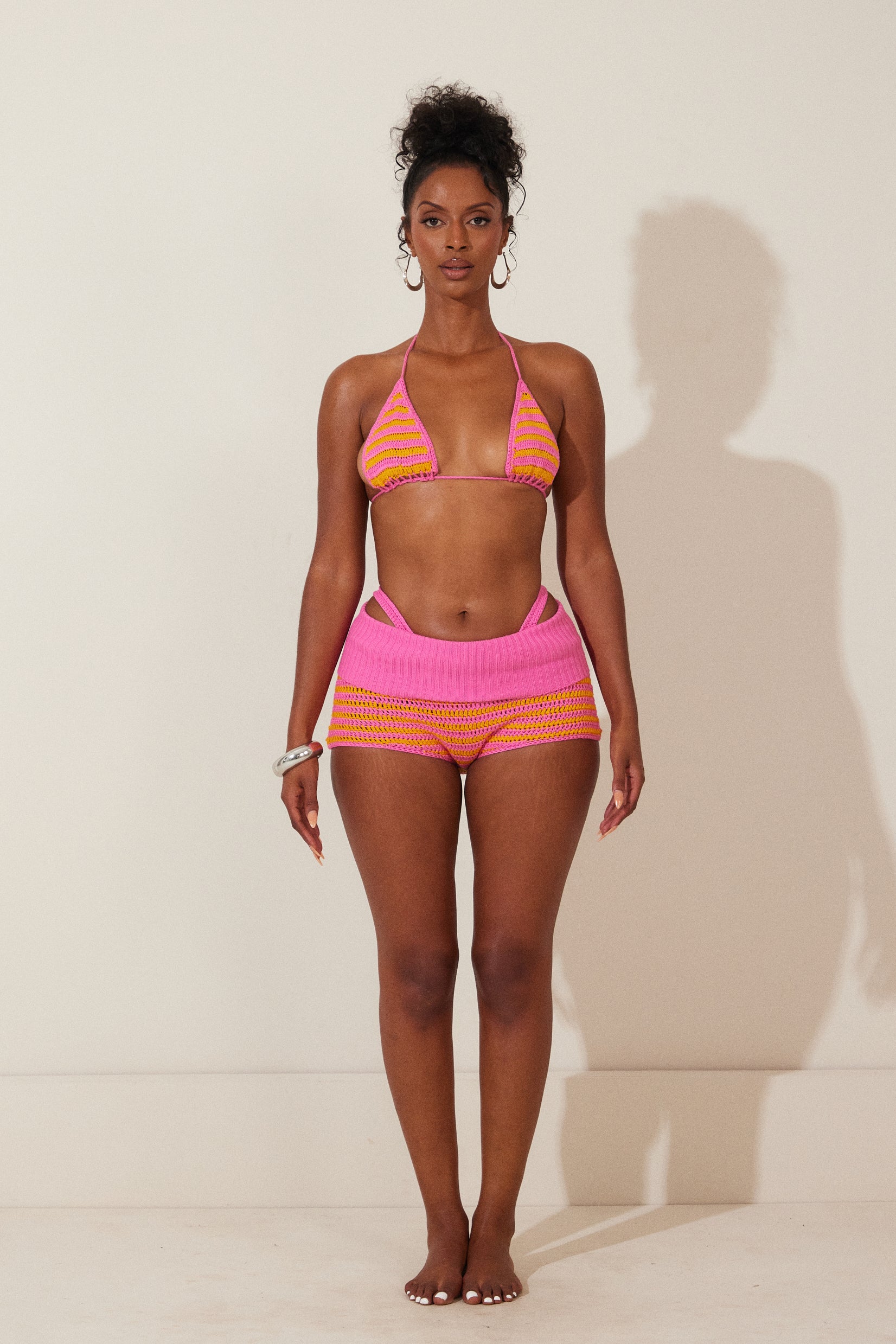 The Guerda Shorts in Pink and Orange - Image 3