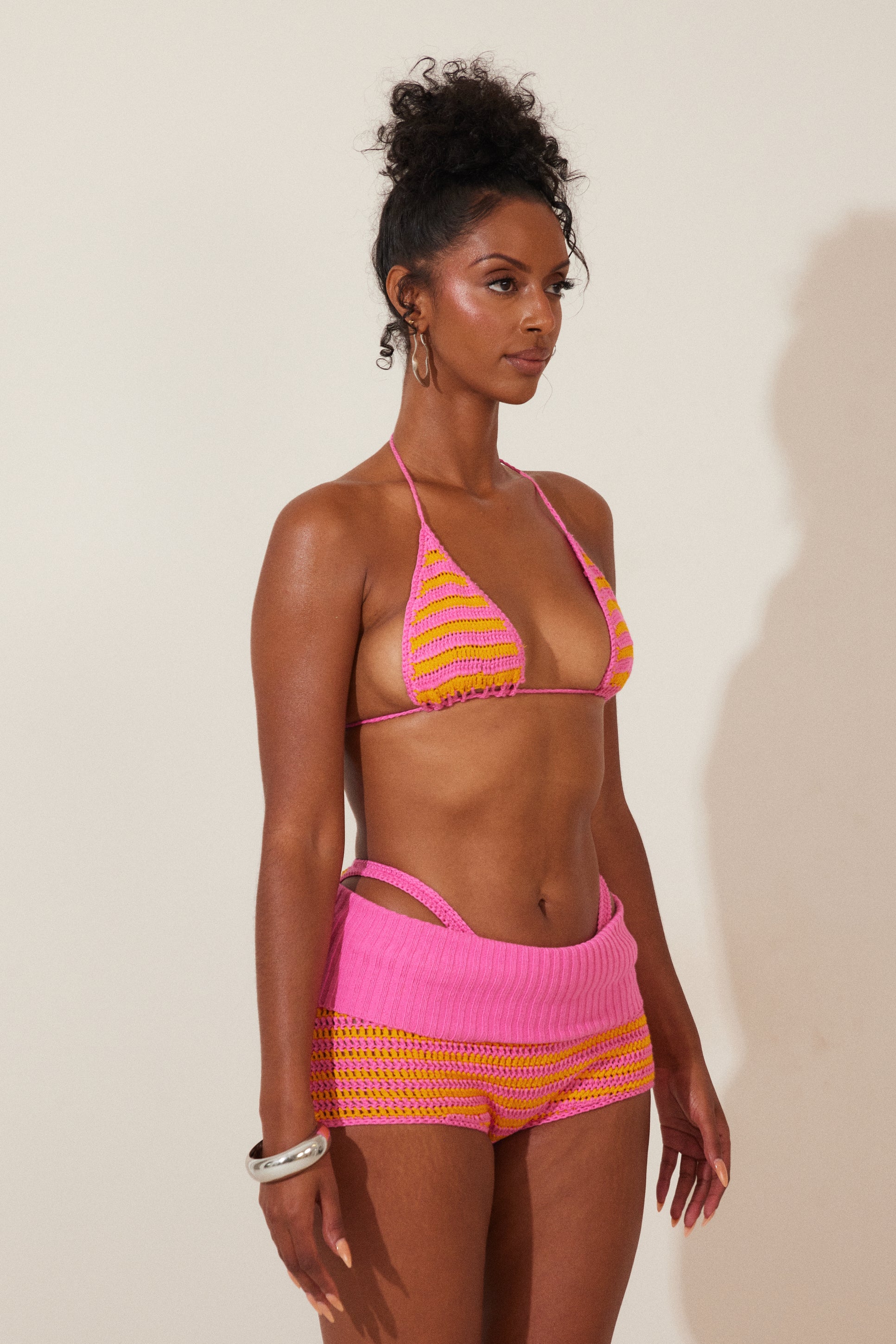 The Guerda Shorts in Pink and Orange - Image 4