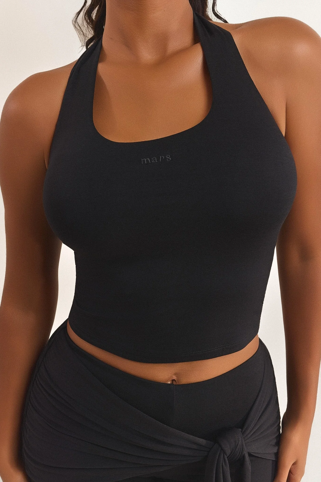 The Halter Vest in Black