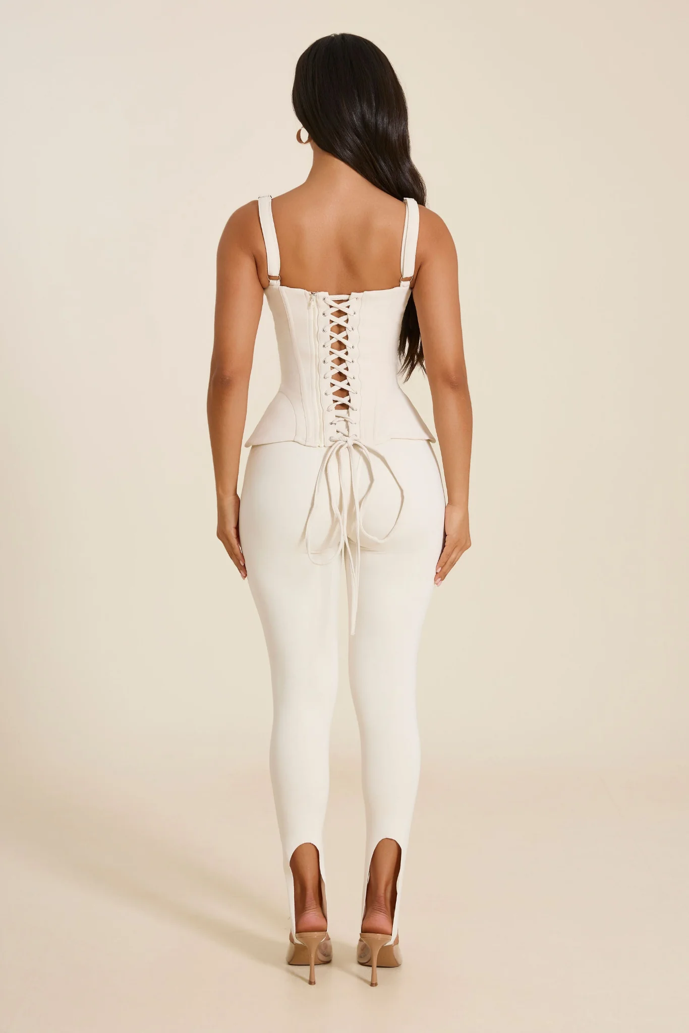 The Ivy Stirrup Leggings in Stone - Image 8