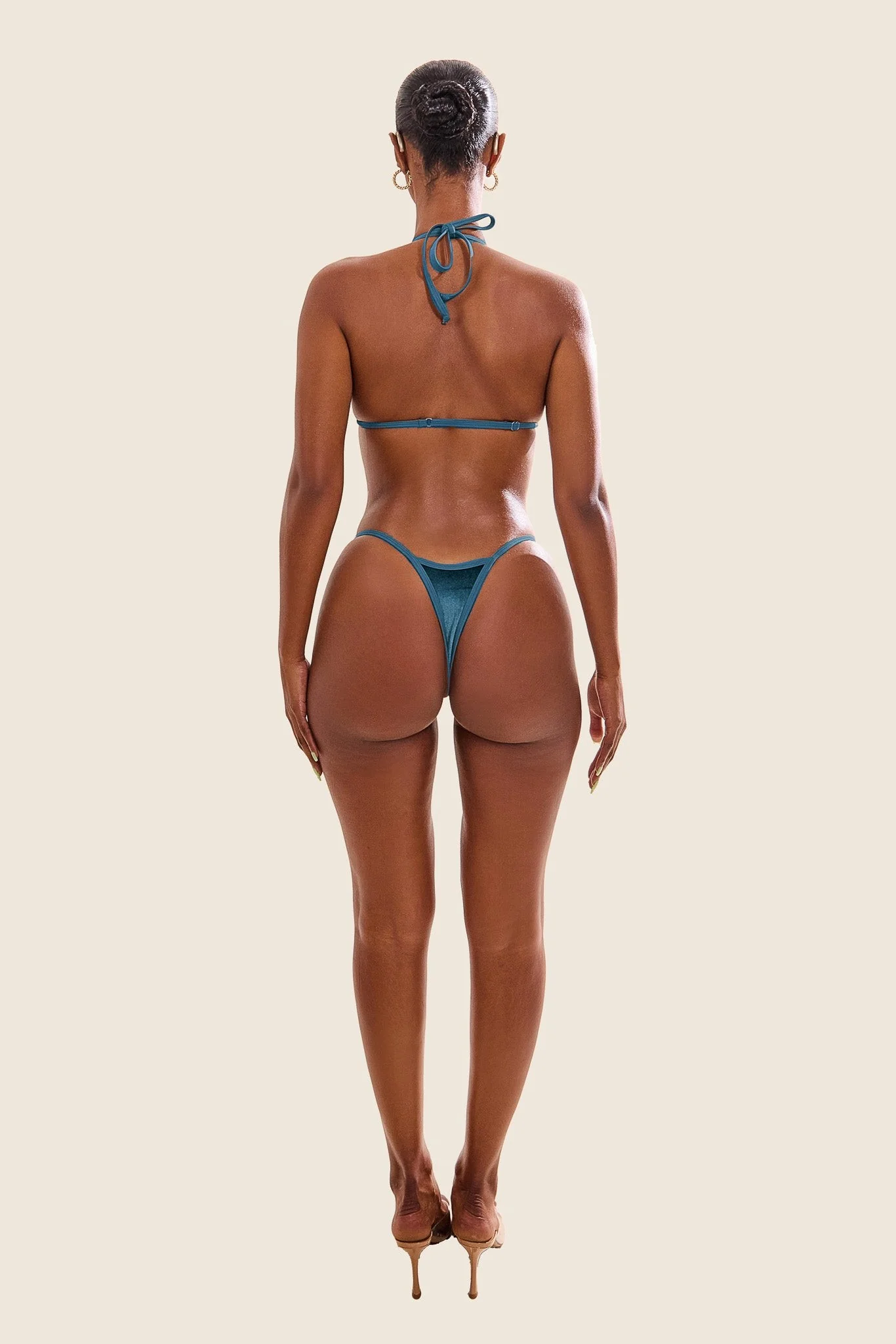 The Jordyn Bikini in Teal - Image 2