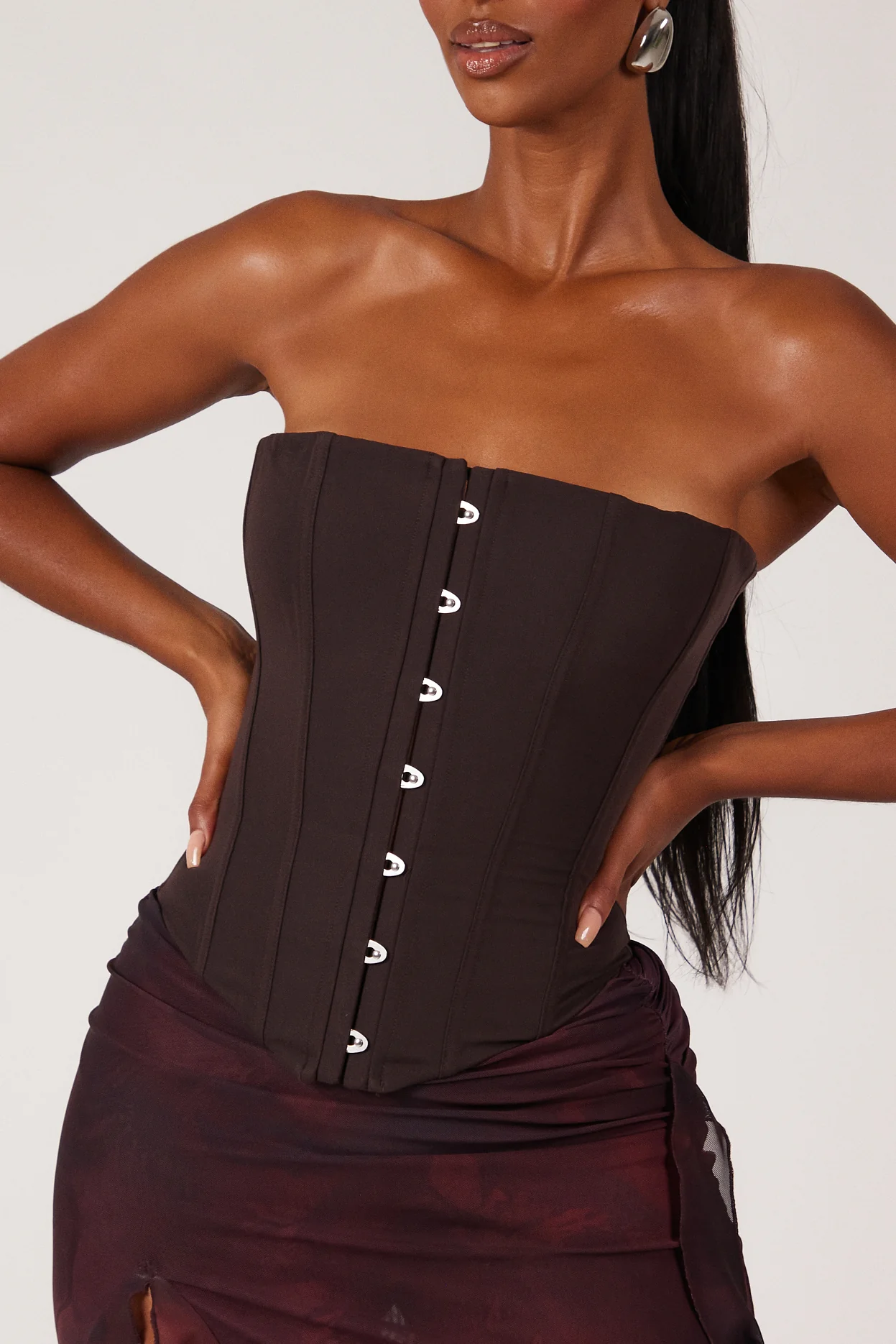 The Kaytee Corset in Brown - Image 2
