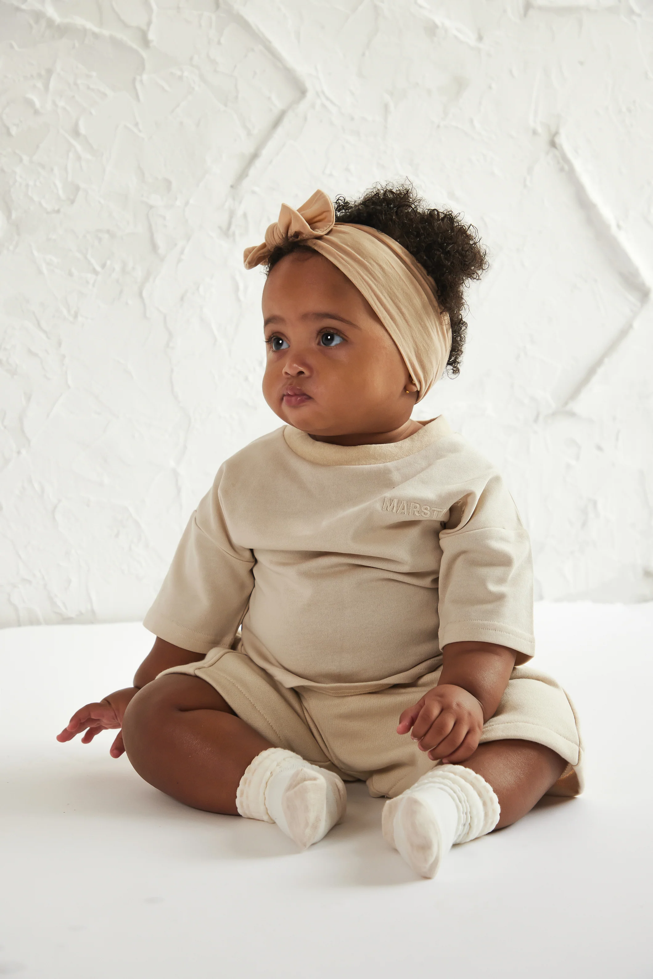 The Kids Essentials Jersey Tshirt in Stone - Image 3