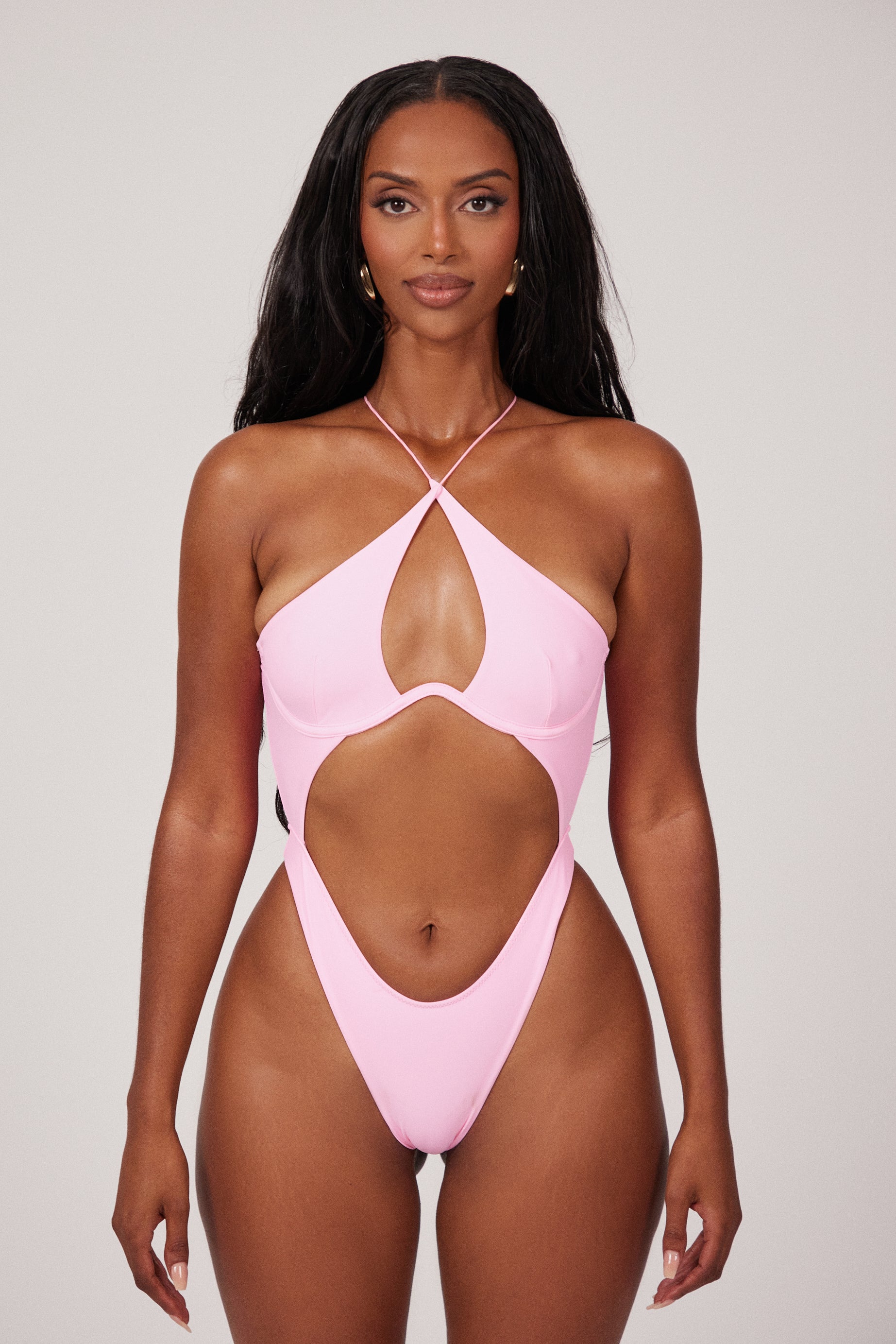 The Kylie Underwire Swim in Baby Pink