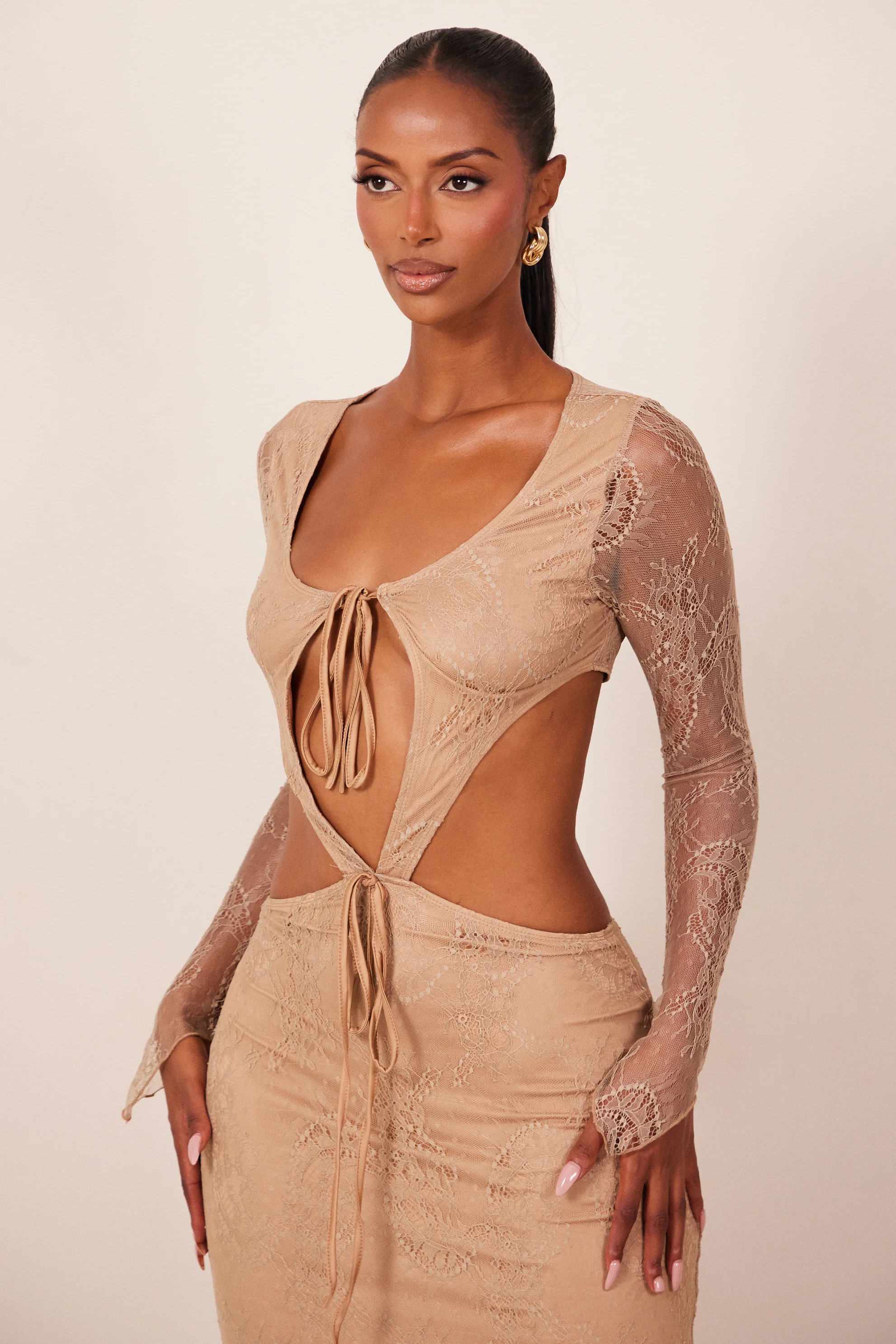 The Carmen Maxi in Camel Brown - Image 6
