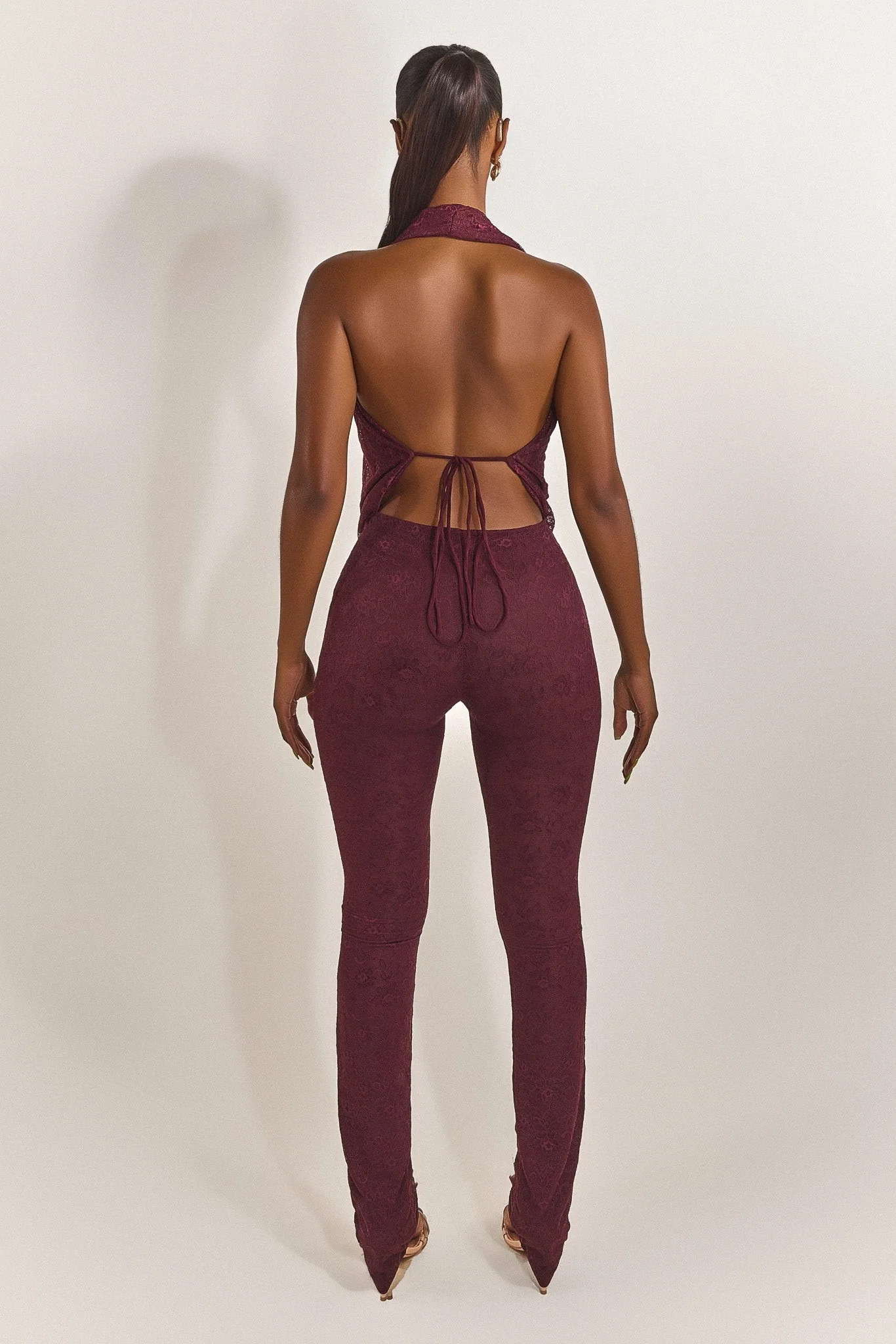The Leia Top in Plum Lace - Image 13