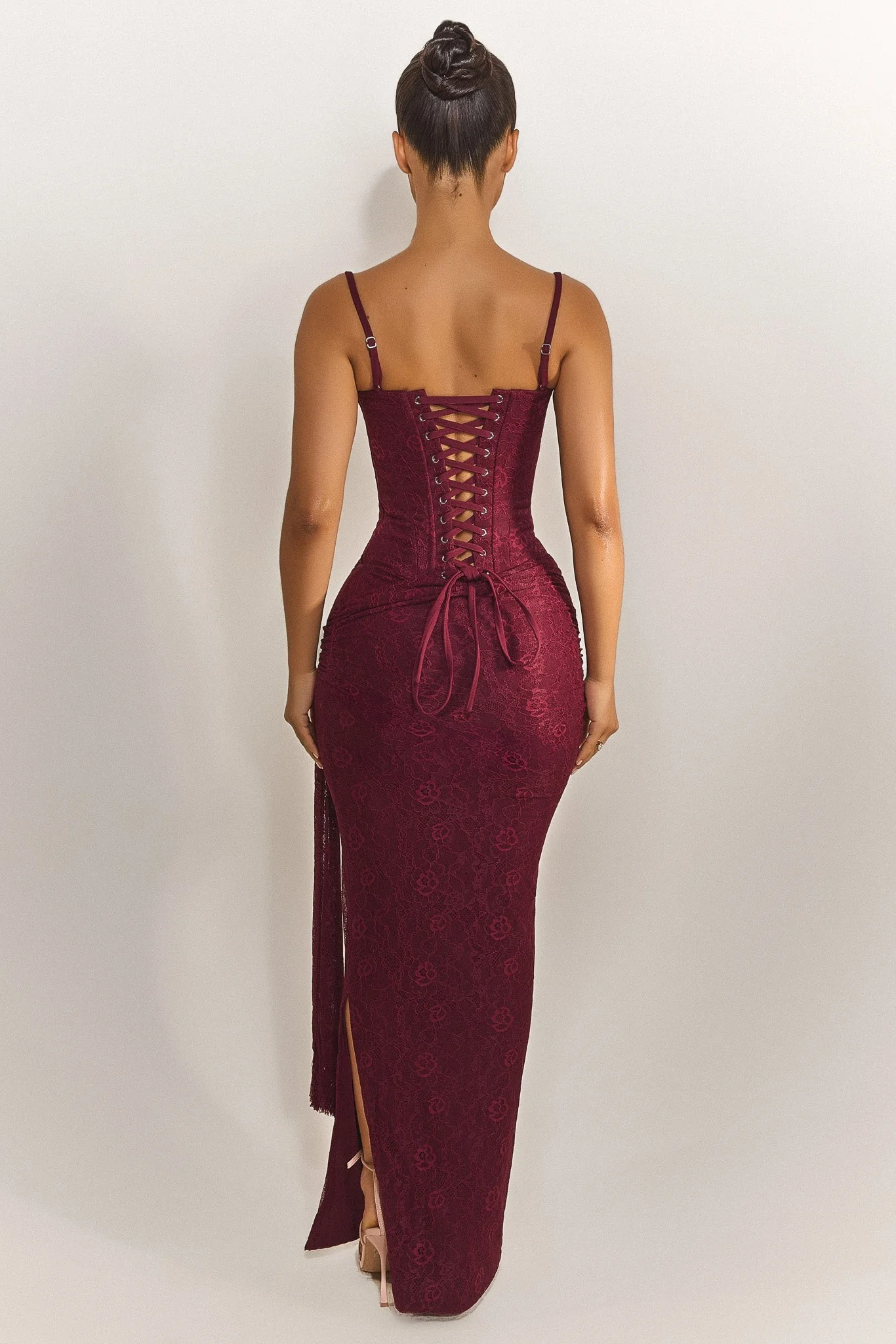 The Lexi Maxi Skirt in Plum - Image 3