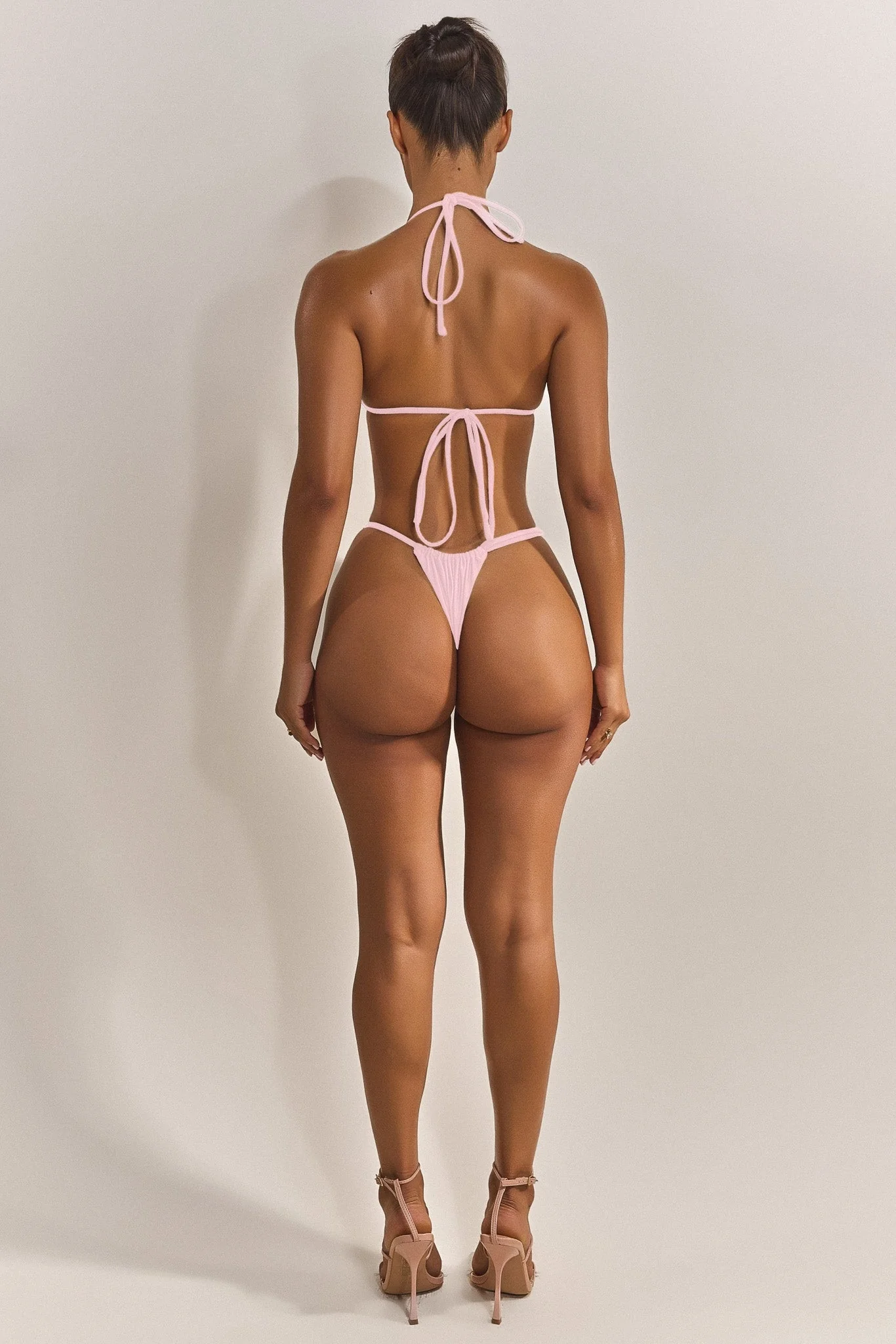 The Mars Detail String Bikini in Pink - Image 2