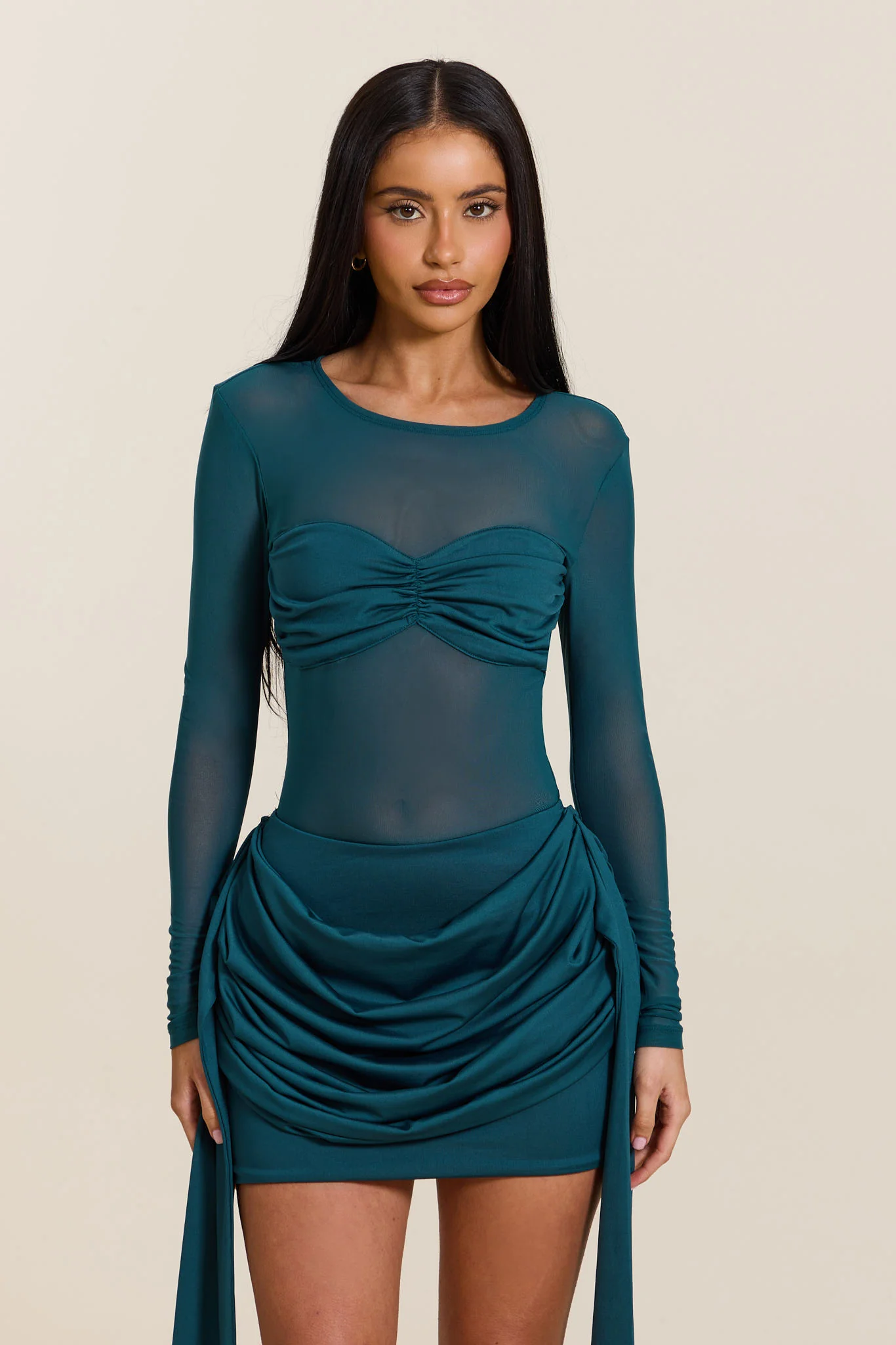 The Yara Bodysuit in Teal - Image 7