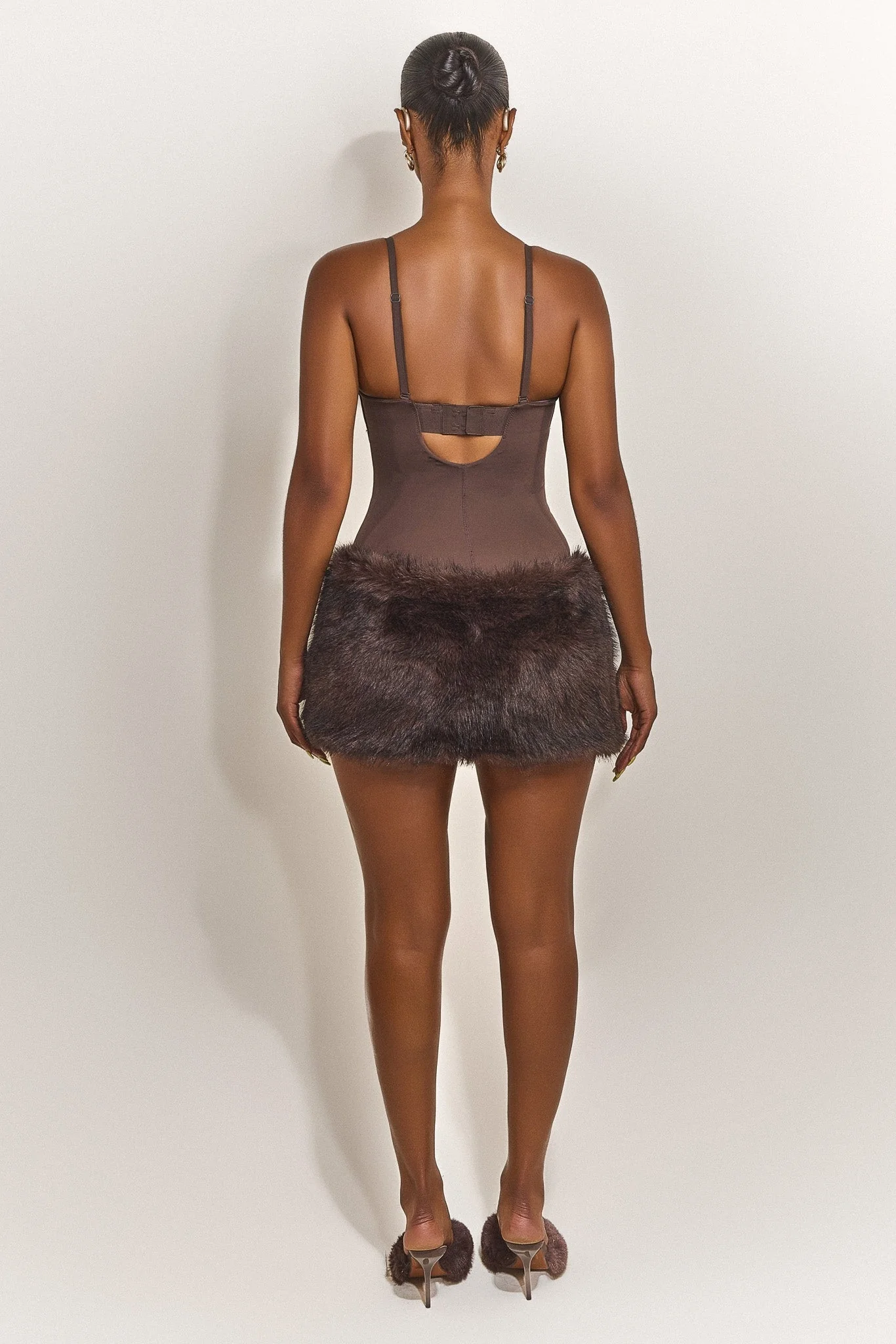 The Maple Mini Skirt in Brown - Image 5
